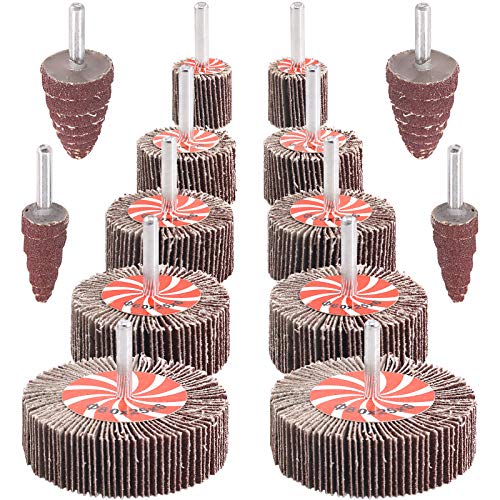 Meules abrasives à lamelles pour poncer les angles et enlever la rouille tenace