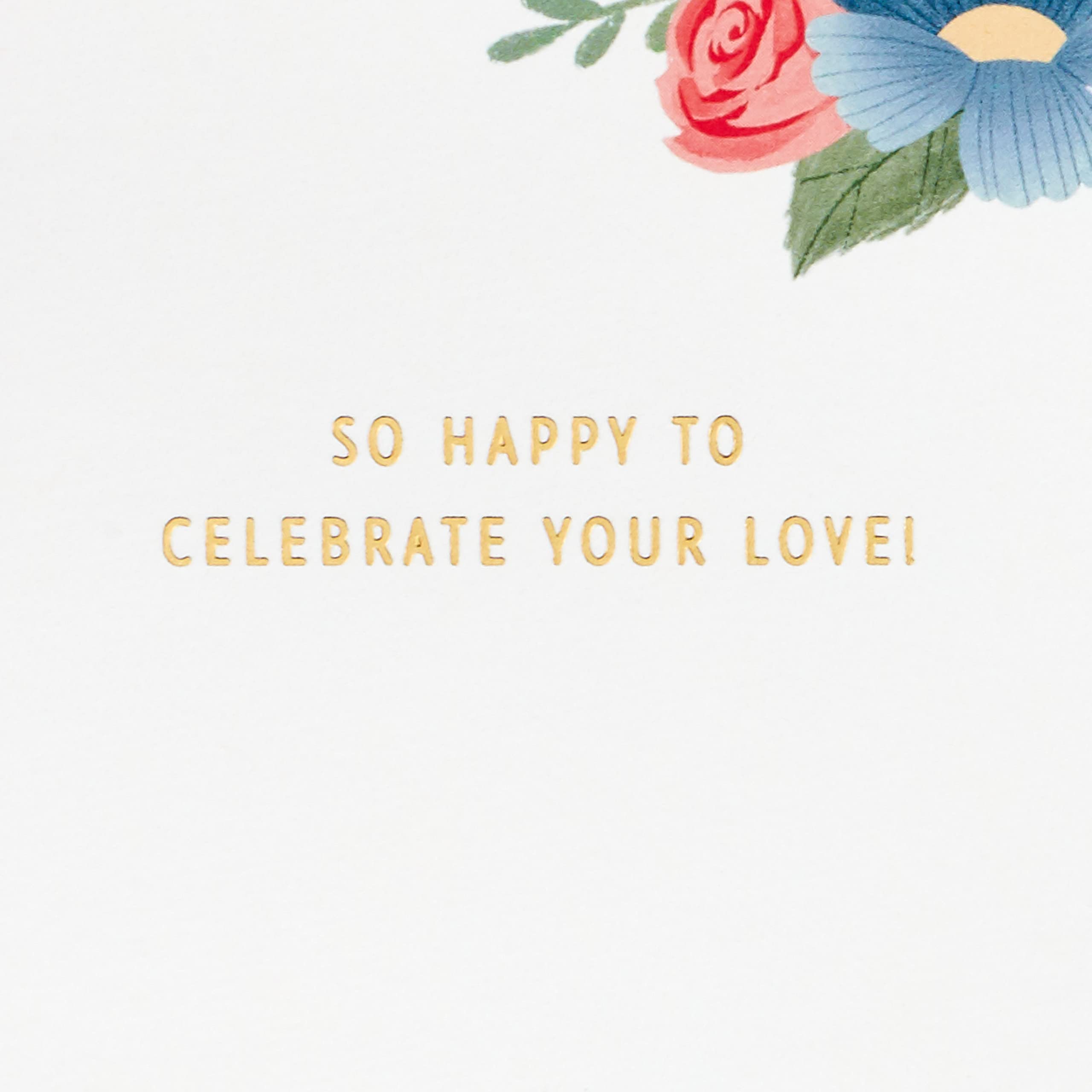Hallmark Paper Wonder Pop-Up Hochzeitskarte – 3D Diorama Mit 'Congrats', 14,7x21,1 Cm, Mit Umschlag