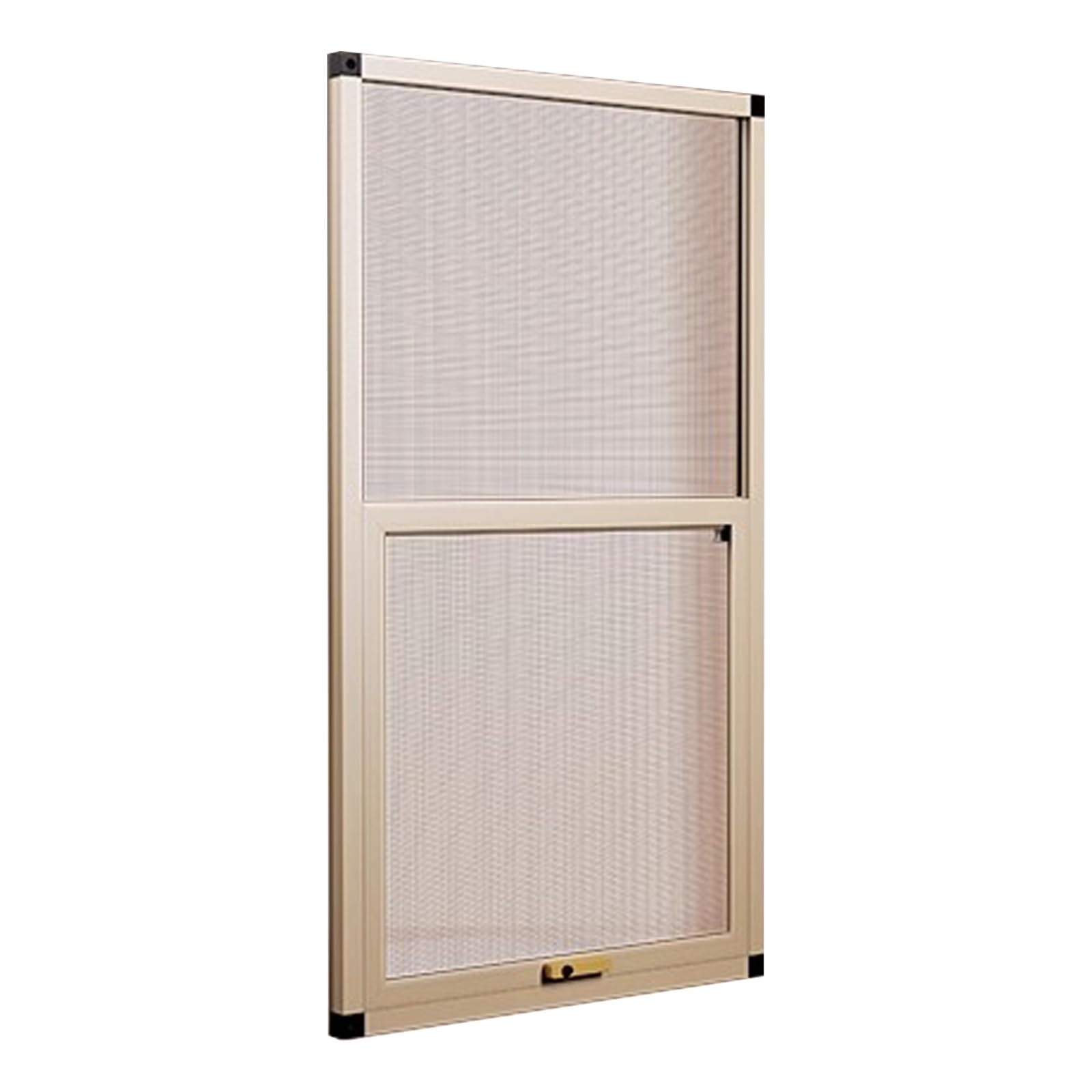 Fenêtre coulissante avec moustiquaire alu jaune pour rénovation balcon et cuisine