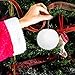 Jexine 24 Pcs Snowball Ornaments for Christmas Tree Fluffy Pom Pom Faux Bunny Fur Ball Christmas Ornaments with Lobster Clasp Cords for Tree Decorating Handbag Keychains(White)