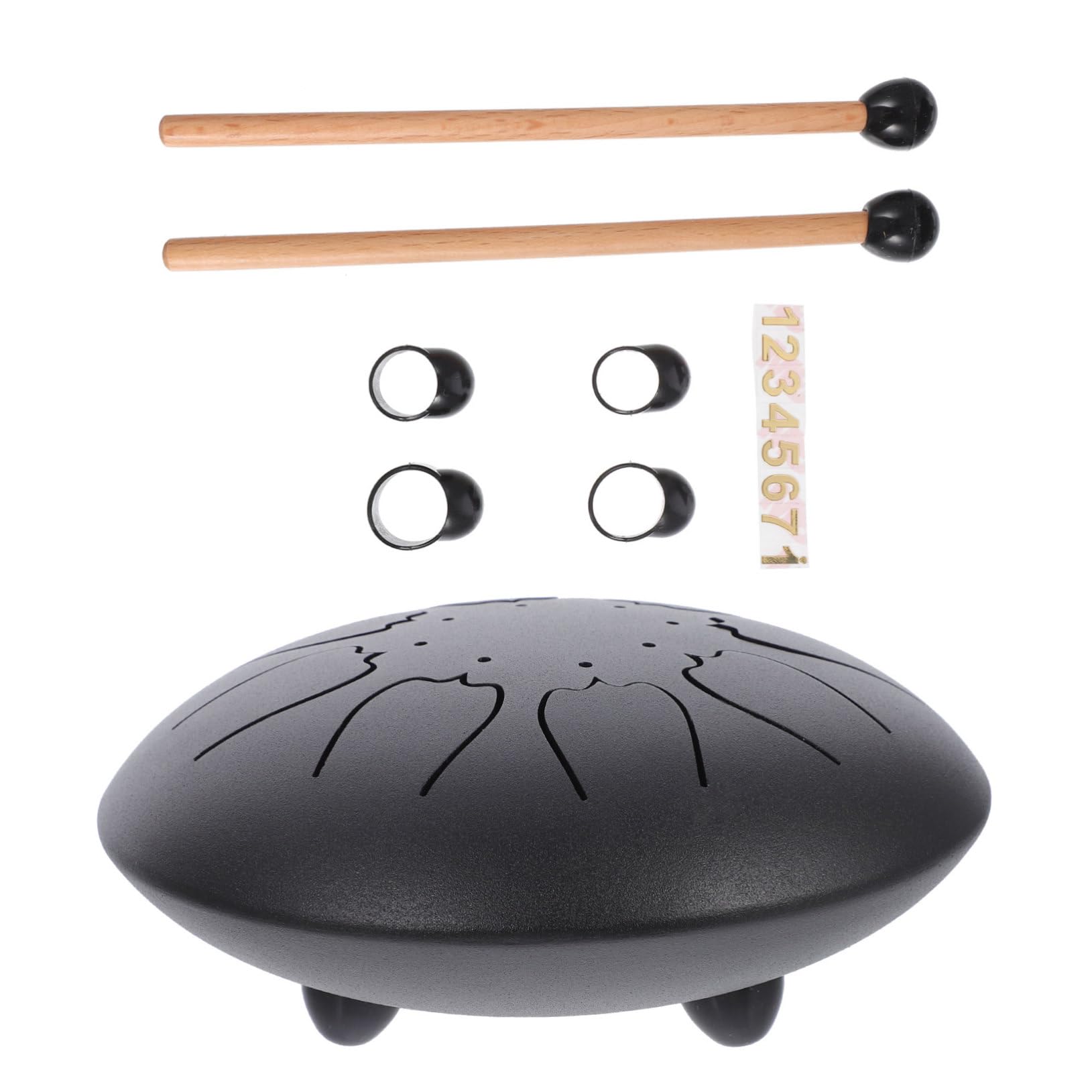 HANABASS Innovative 8-tone Drum for Boys and Girls 6-inch Baby Drum for Music Education