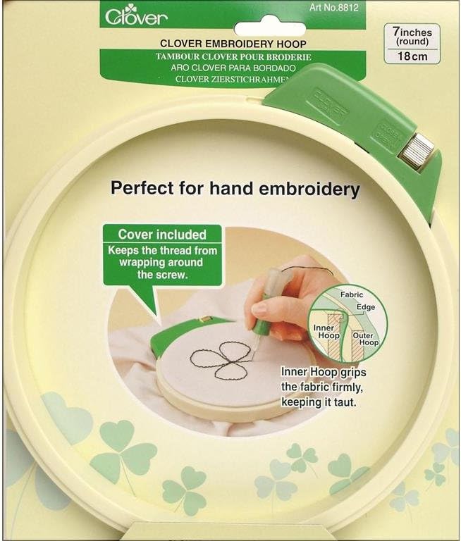 Clover Embroidery Hoop, 7"