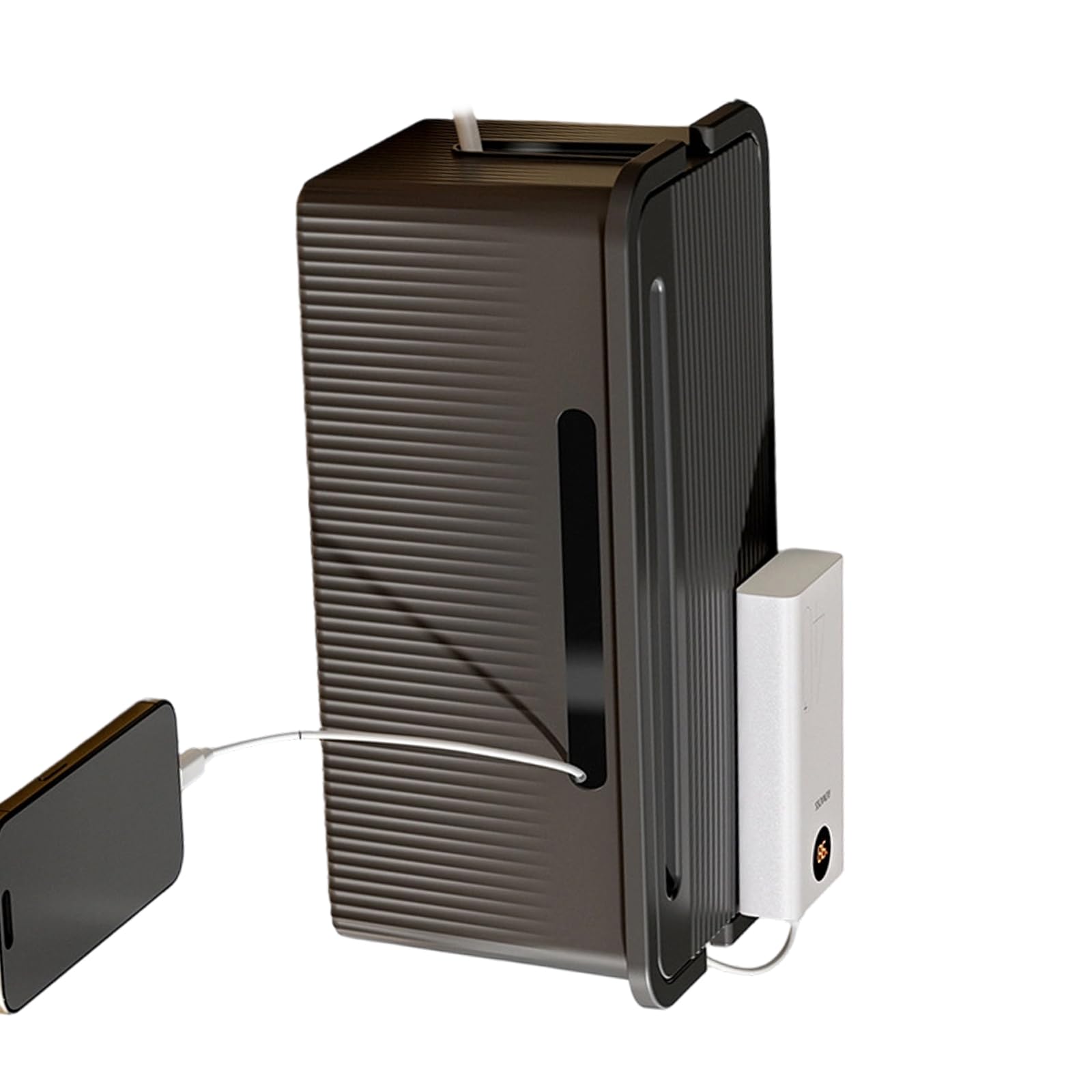 Jazuaiao Cable Organizers with Ventilated Designs for Efficient Heat Dissipation and Neat Wire Arrangement Cable Storage with Lid