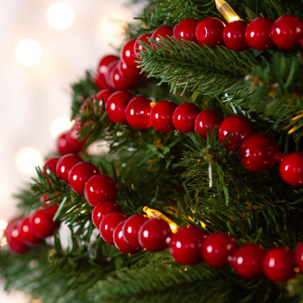 くるみガーランド Amazon.com: Package of 1 Artificial Red Cranberry Garland for Home