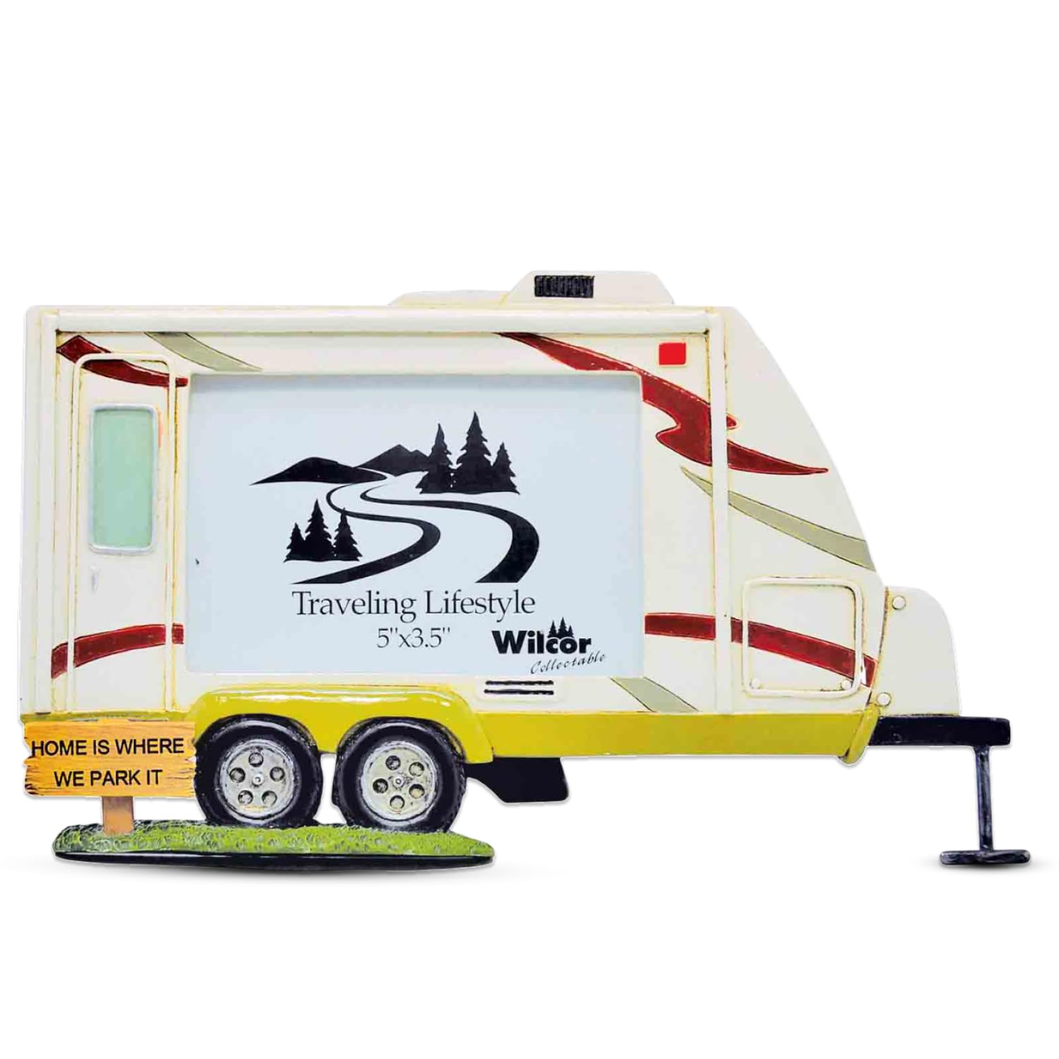 Horizontal Camper Trailer RV Theme Photo Frame 5x3.5