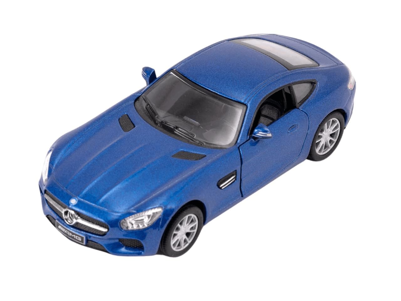 Easy Toys Model Car Compatible with Mercedes Amg GT. Scale Toy Car with Opening Doors. Car modeling. (Amg blue)