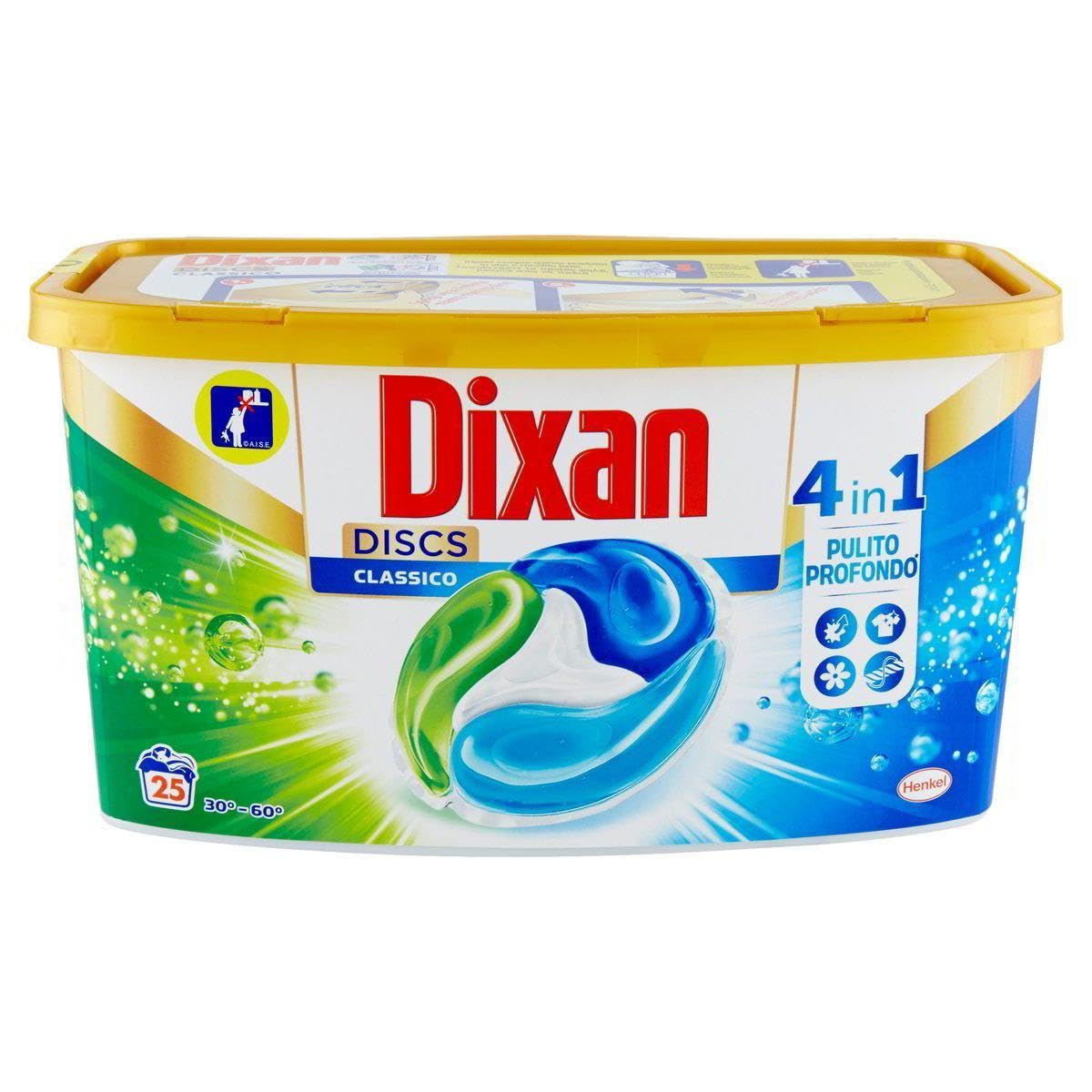 Dixan Detersivo Lavatrice Predosato, 25 Capsule, 625g