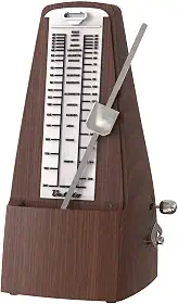 Metrônomo mecânico granulado de madeira som alto/alta precisão/sem necessidade de pilhas/para piano/guitarra/violino/bateria e outros instrumentos (design de torre)