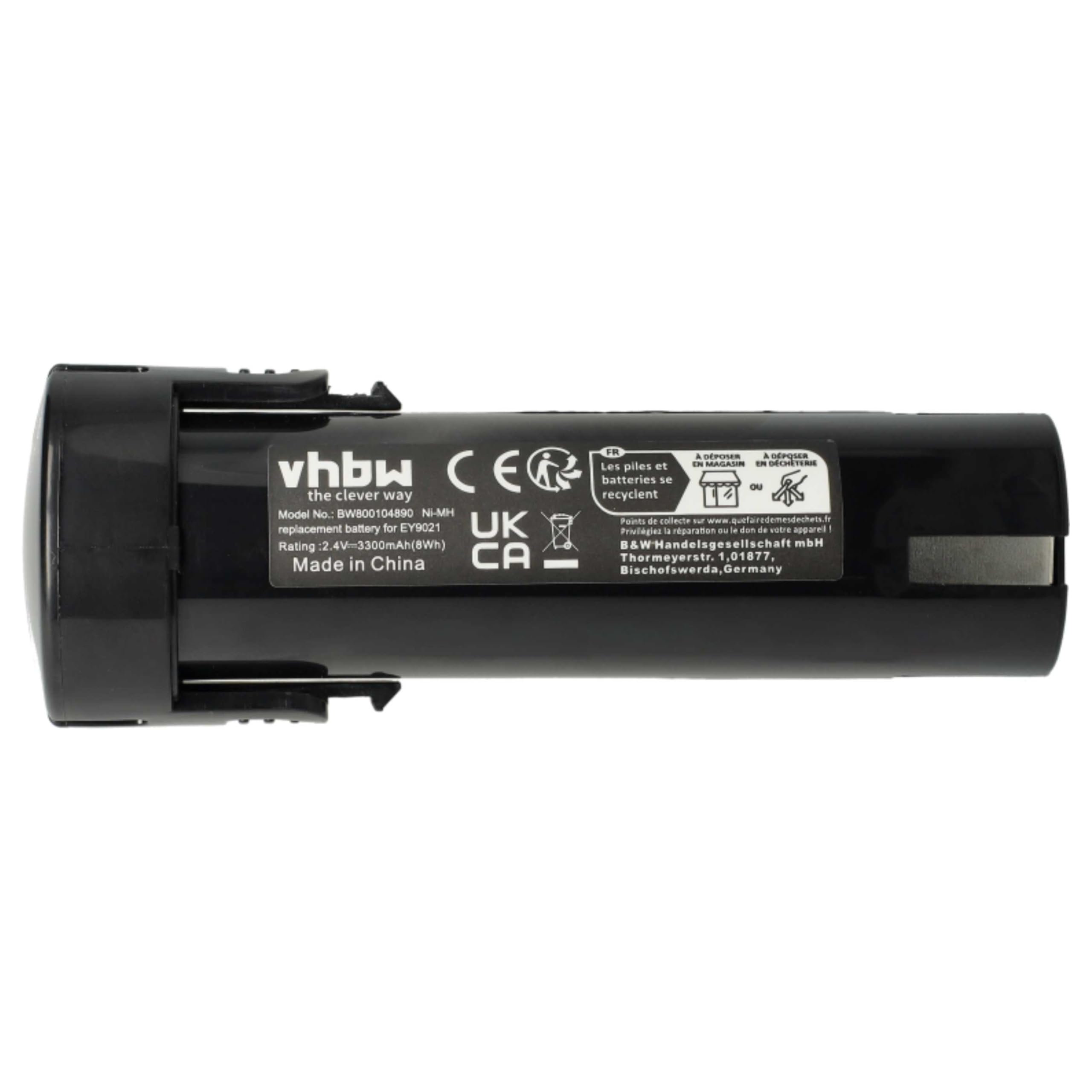 Vhbw 2X Akku Für Weidmüller DMS 3 – 3300 MAh, 2,4 V NiMH, Ersatz Für 9007450000 U.a.
