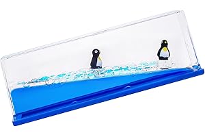 Crystal Clear Liquid Jewel Dive Crystal Penguin Paperweight