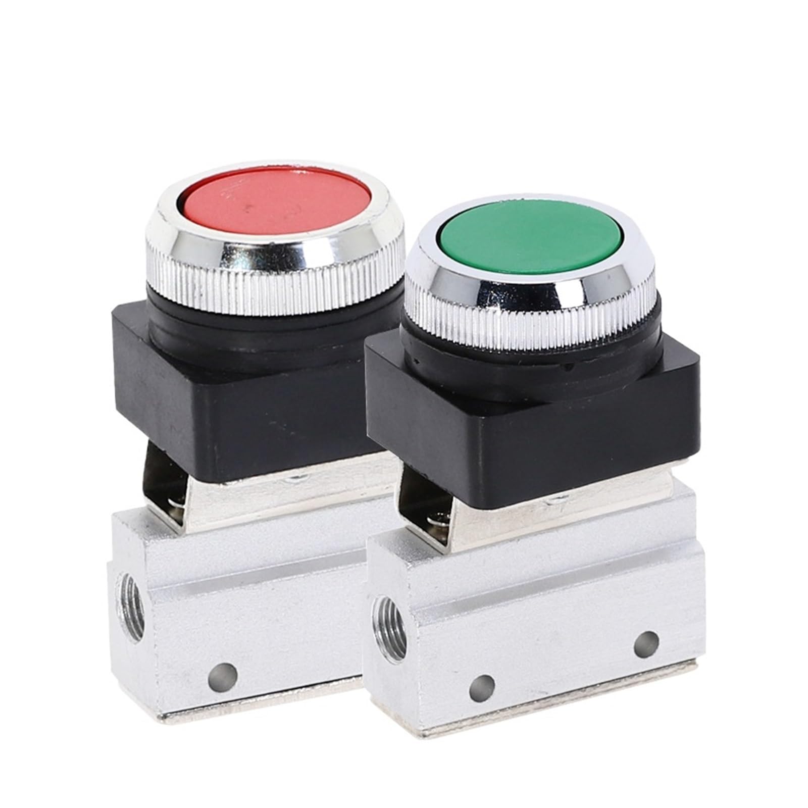 MOV-03B czerwony i zielony natychmiastowy pneumatyczny zawór mechaniczny z płaskim przyciskiem 2 pozycje 3 stopnie z gwintem 1/8 "(8MM-01)