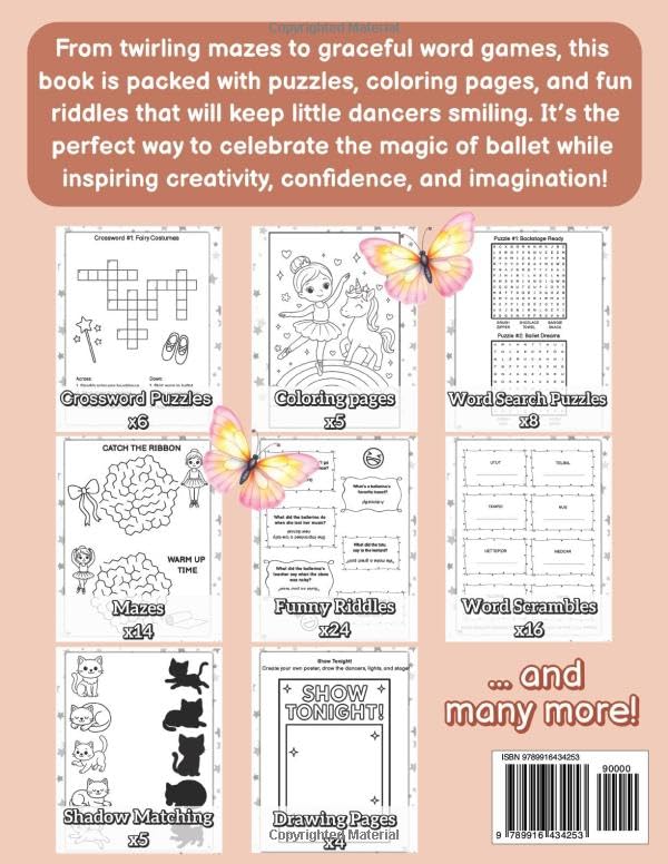 Ballerina Activity Book for Kids: Creative Ballet Adventures & Coloring Fun | Delightful Gift Idea for Young Performers, Little Dancers & Artistic Girls Ages 4–8 image 3