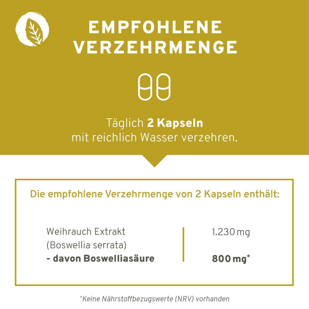 InnoNature Weihrauch Kapseln, Boswelliasäure | aus natürlichem Weihrauch Extrakt (Boswellia Serata) | 120 Kapseln, 1.230 mg Weihrauch Extrakt, 170mg Leinsamenmehl