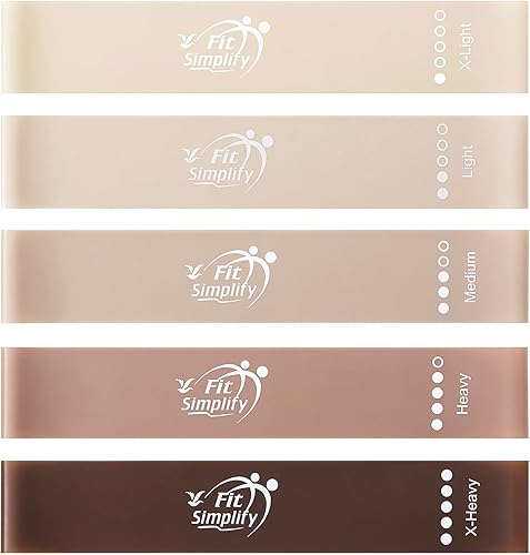 Miniatura 2 de Fit Simplify - Bandas elásticas de resistencia para hacer ejercicio, con guía de instrucciones (idioma español no garantizado) y bolsa de