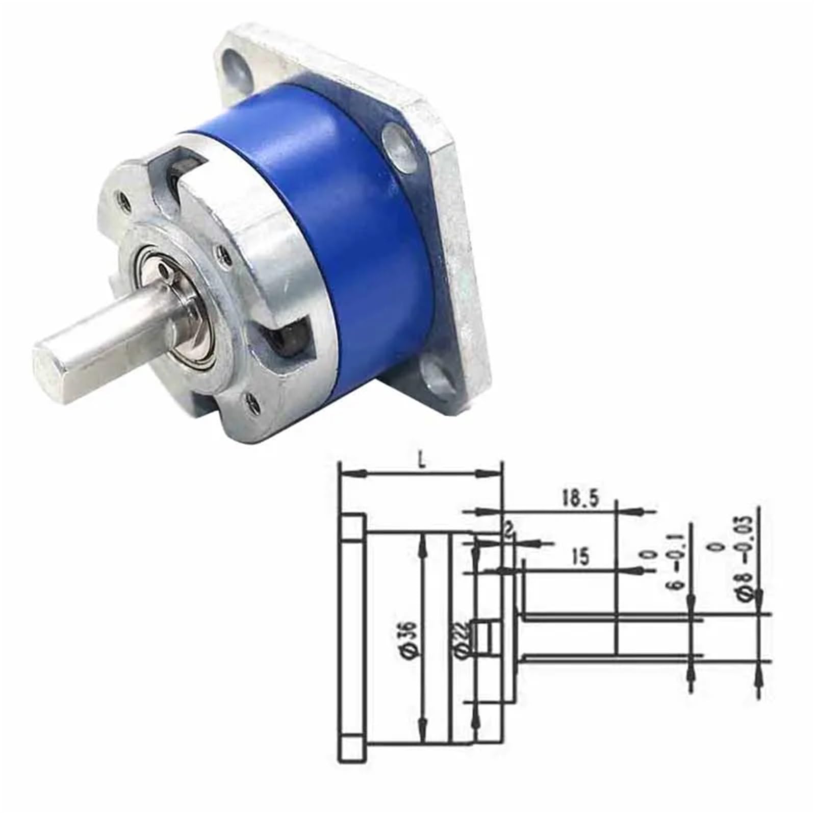 17 Riduttore epicicloidale da 3 a 516 Riduttore con motore passo-passo ad alta Tq con rapporto di riduzione(Gear ratio189to1)