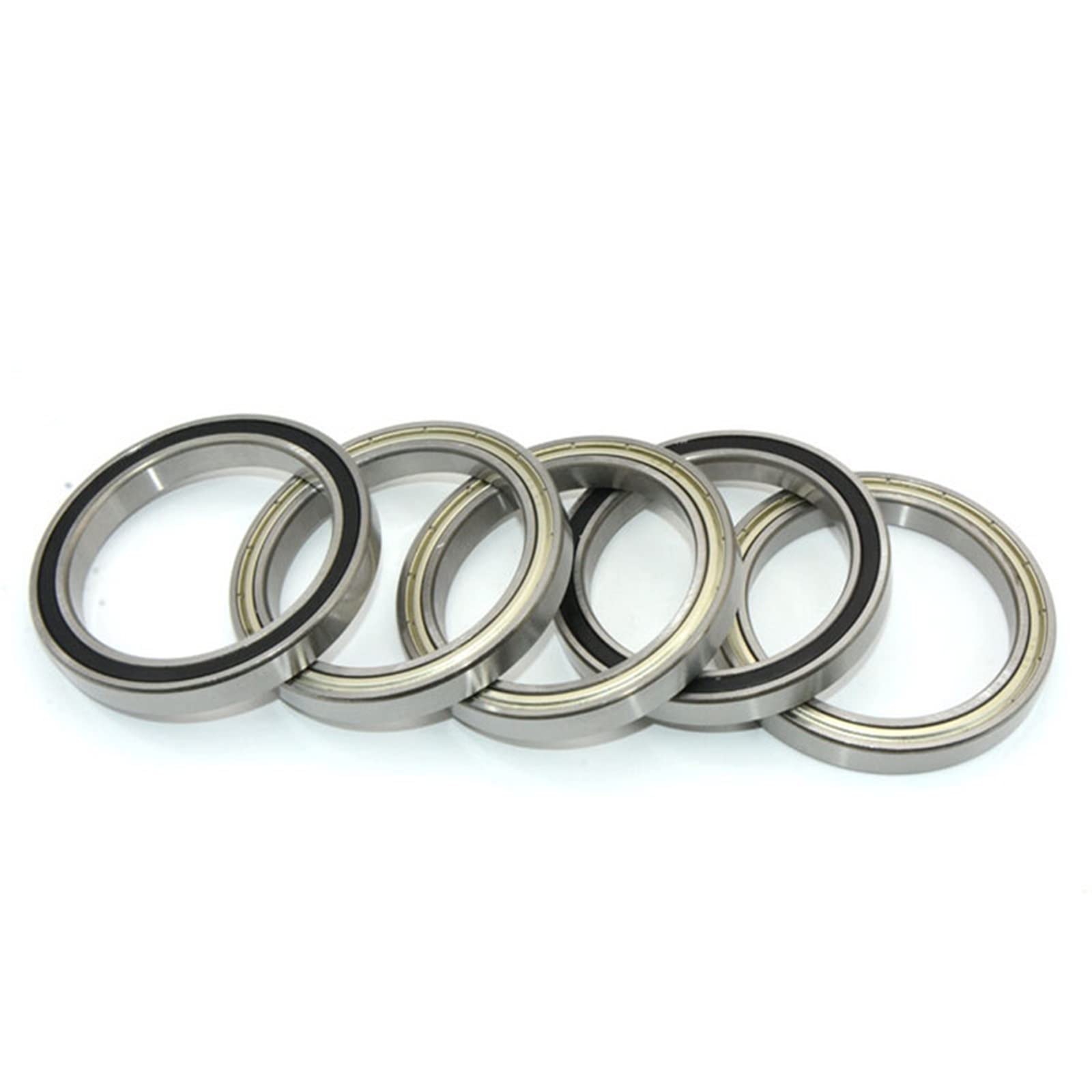 Roulement blindé en métal à paroi mince roulement scellé en caoutchouc 6800/6801/6802/6803/6804/6805/6806/6807/6808/6810-2RS (Size : 1pcs, Color : 6800zz 10x19x5mm)