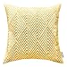 SLOW COW Cotton Embroidery Pattern Cushion Cover Chains Decor Accent Throw Pillow Cover 18x18 Inch Yellow
