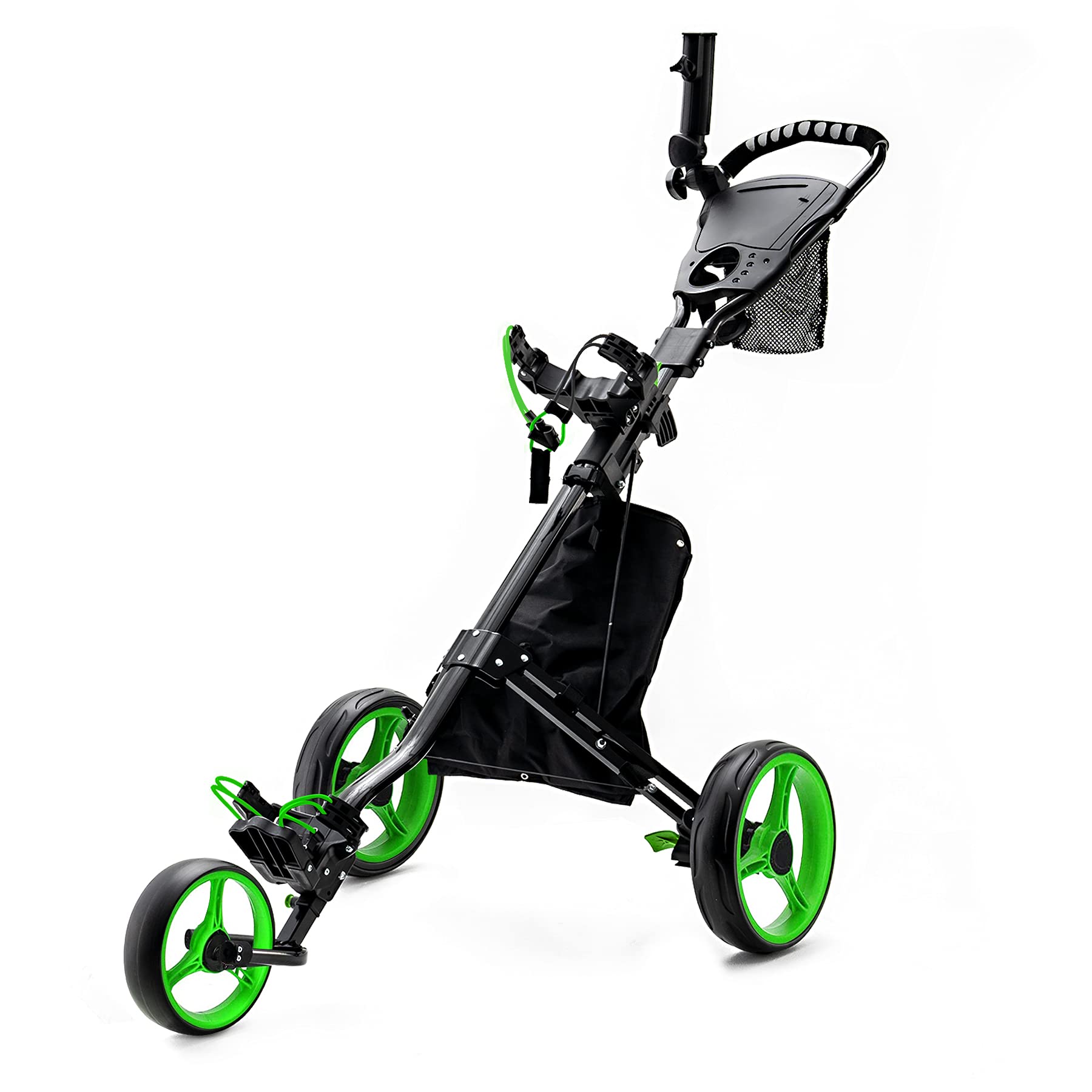 Buy AEROBICS LIFE 3 Wheel Golf Push Cart Folding, Lightweight Golf Carts for Golf Clubs, Walking