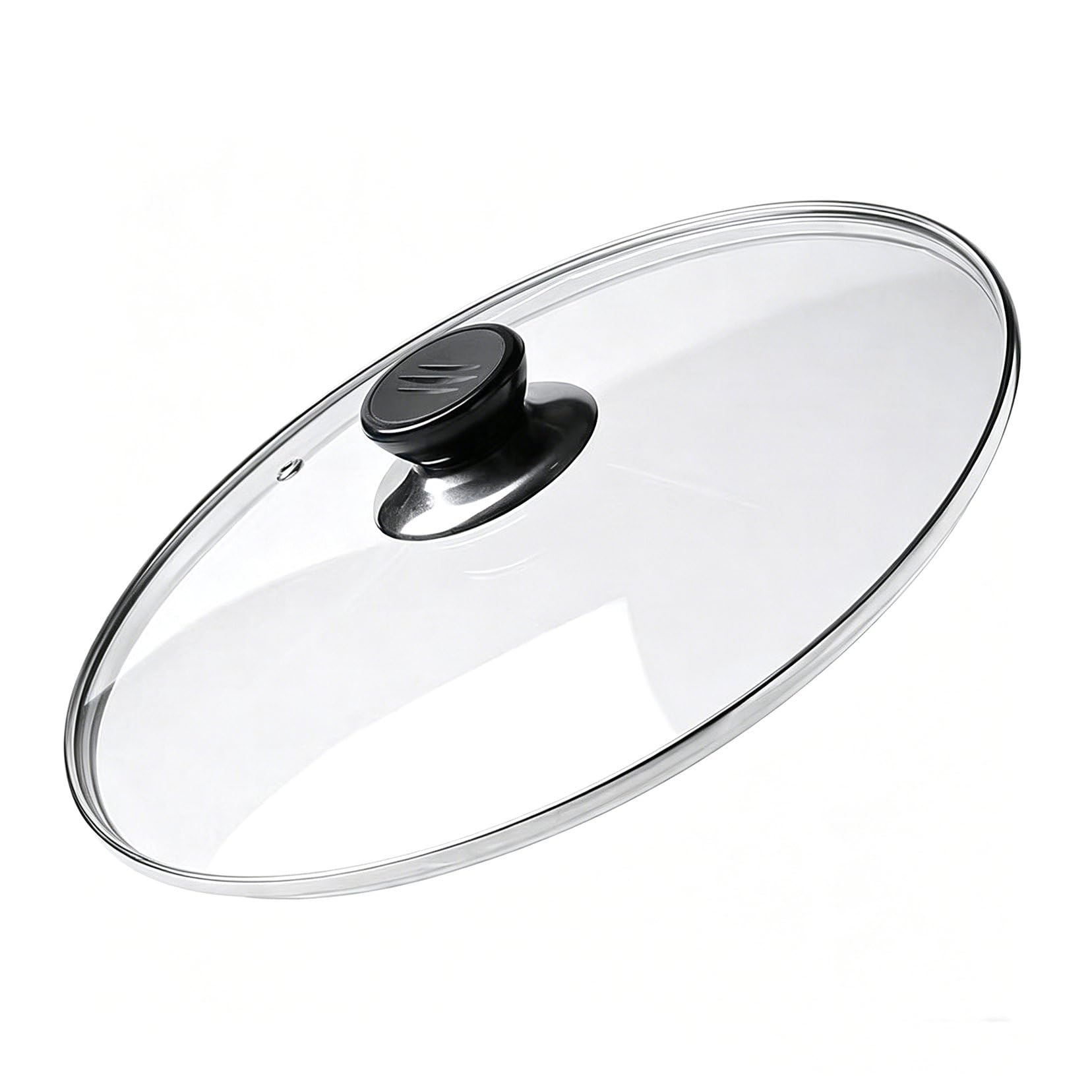 Coperchio universale per pentole e padelle adatto a utensili da cucina da 14 cm a 40 cm, coperchio in vetro temperato - Copertura per pentole, casseruole, padelle e tegami 20cm