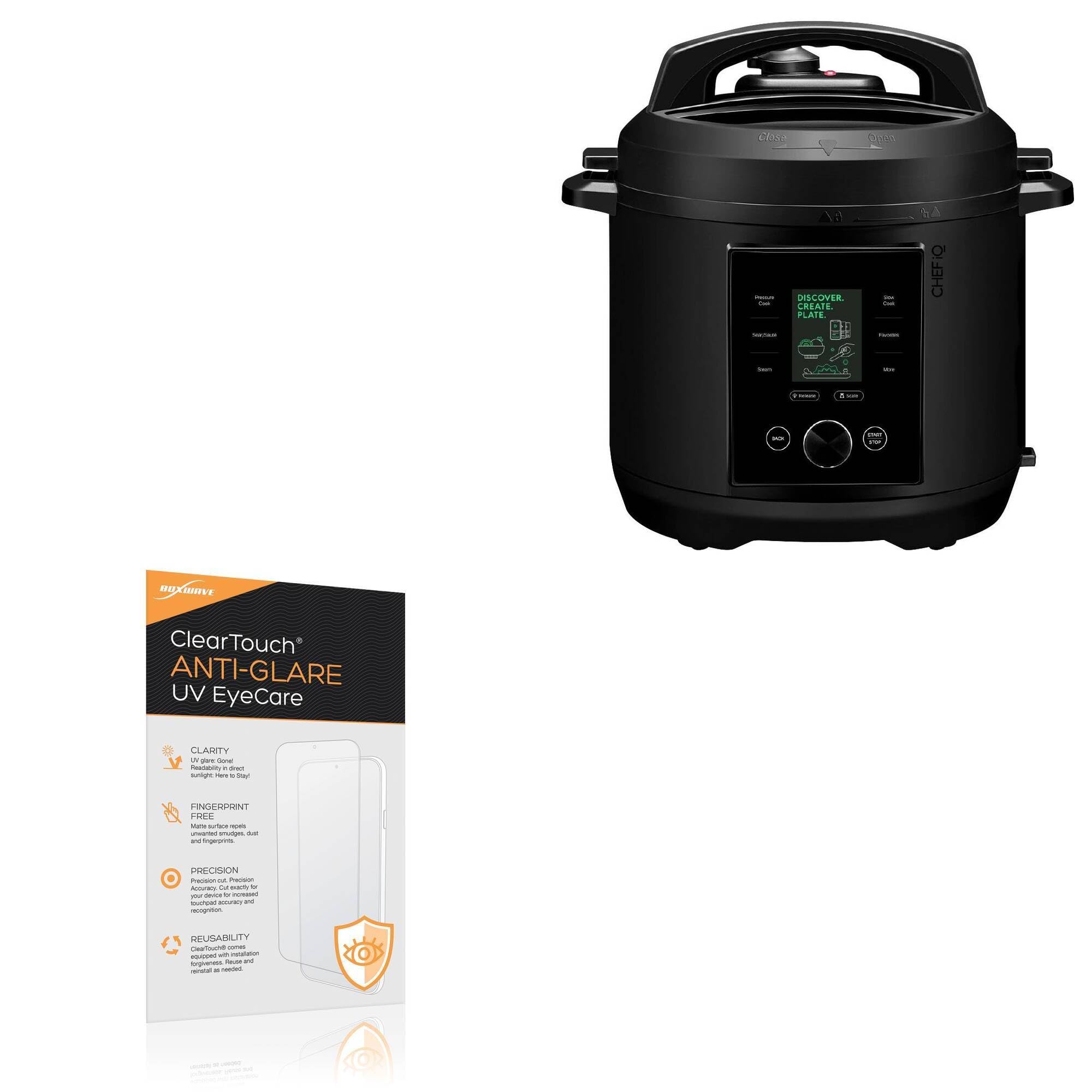 BoxWave Screen Protector Compatible With Chef iQ Smart Pressure Cooker (2 in) - ClearTouch Anti-Glare Anti-UV EyeCare (2-Pack), Filters out Harmful Blue Light Reduce Fatigue
