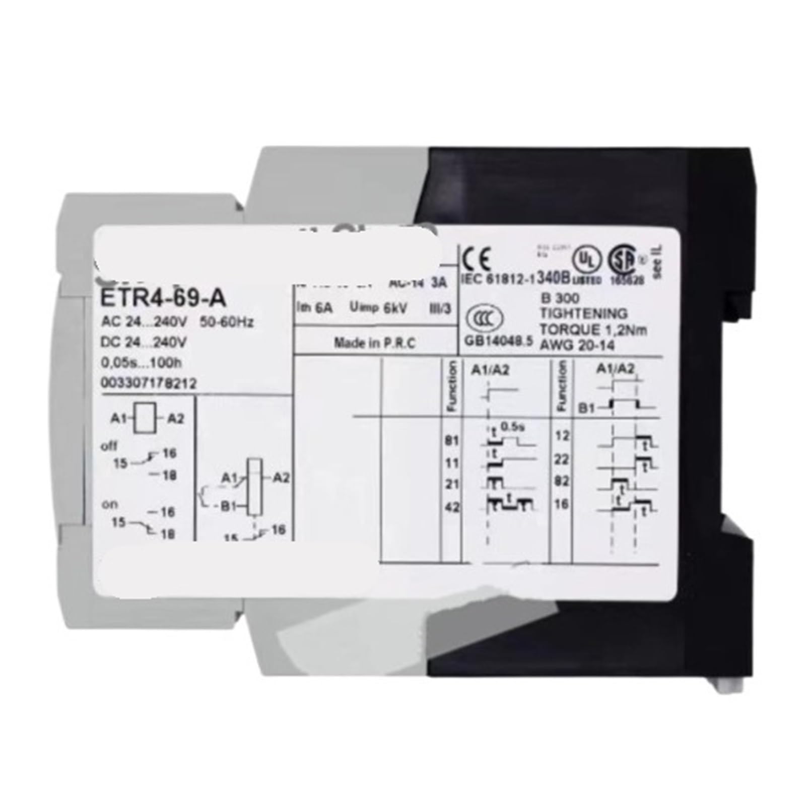CLEUFWKO ETR4-69-A ETR4-51-A Switching time relay(ETR4-51-A)
