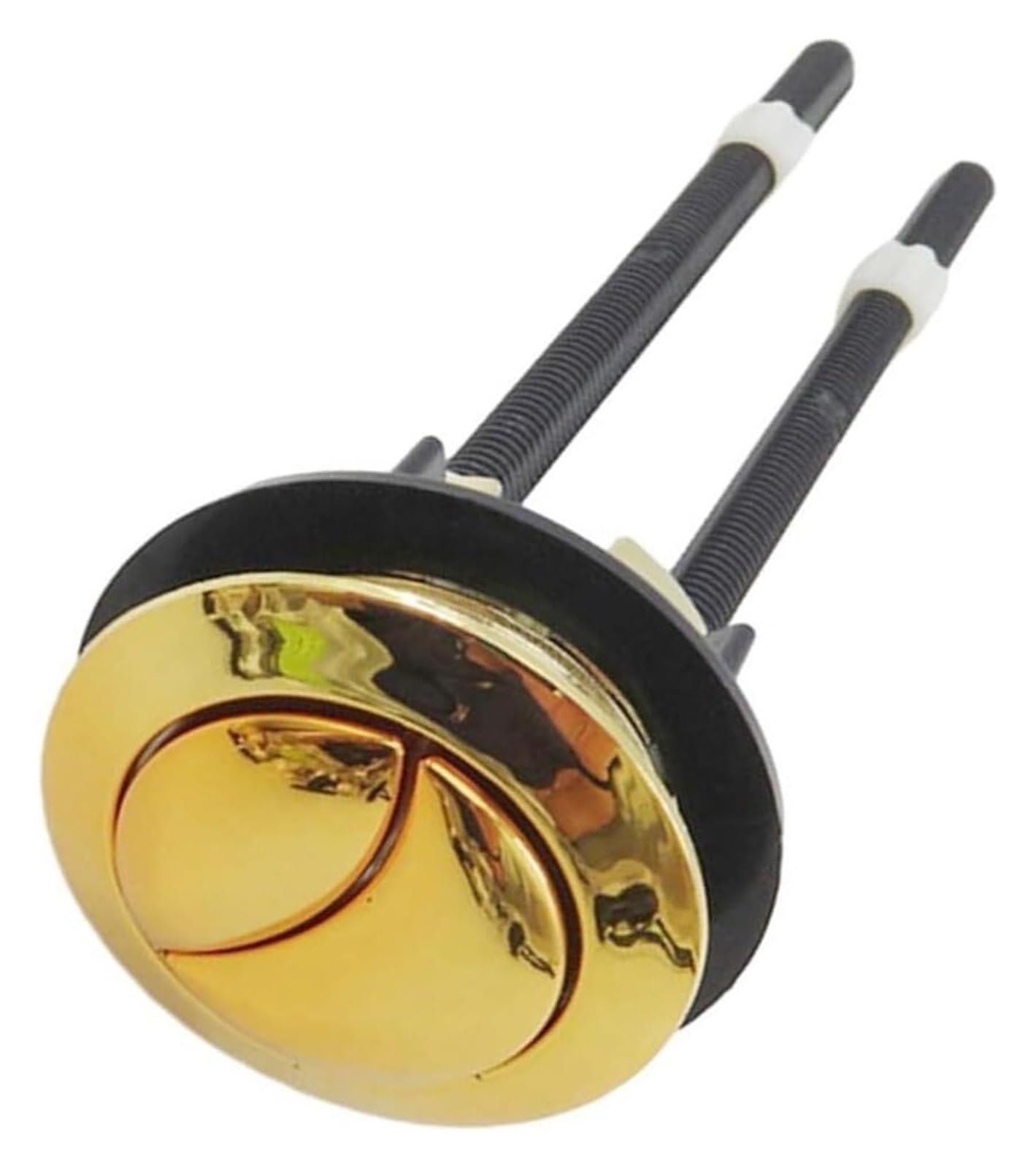 Toilet Push Button Flush Replacement, Gold 38mm Toilet Cistern Push Button for Dual Flush