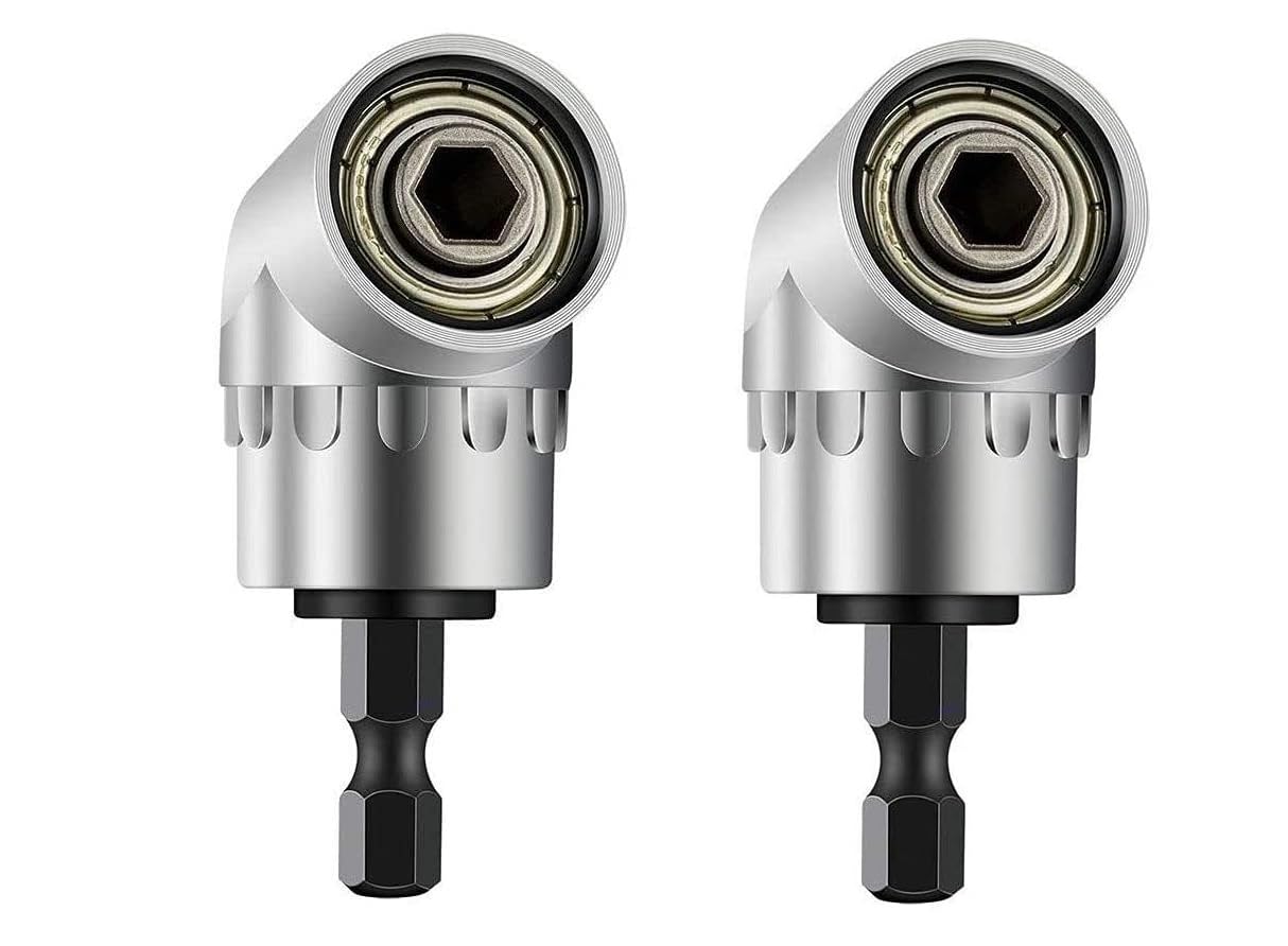 AASONS 105 Degree Right Angle Drill Attachment Driver Drill Machine & Power Screwdriver Converter Attachment Adapter With ¼” Hex Shank Quick Change Drive, Magnetic Bit Holder (Pack Of 2) (B0994JKF5S) Amazon Price History, Amazon Price Tracker