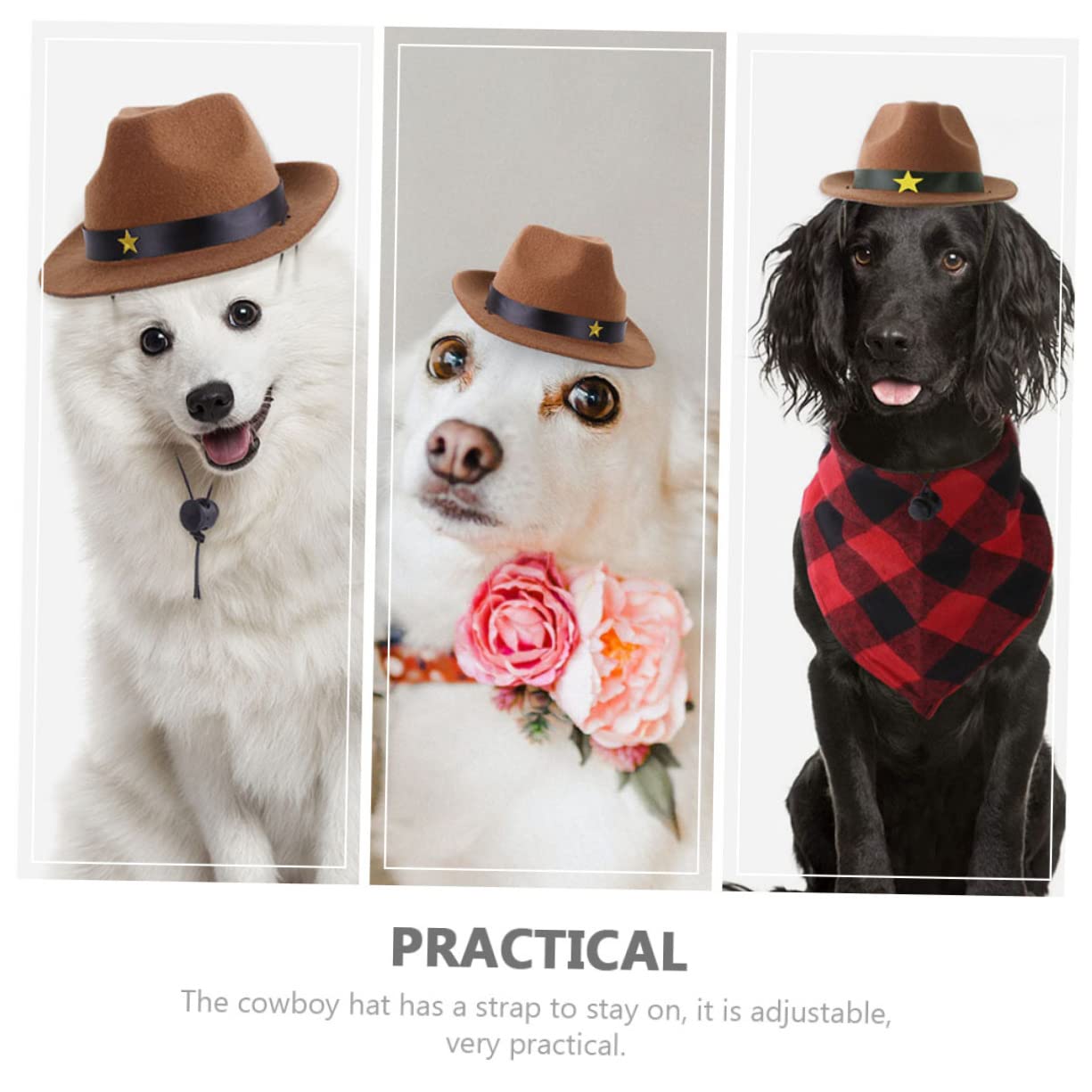 BESPORTBLE Polyester Dog Hat Decorative Pet Hat for Puppies and Kittens Accessory for Parties and Photos and Comfortable Design for Everyday Use