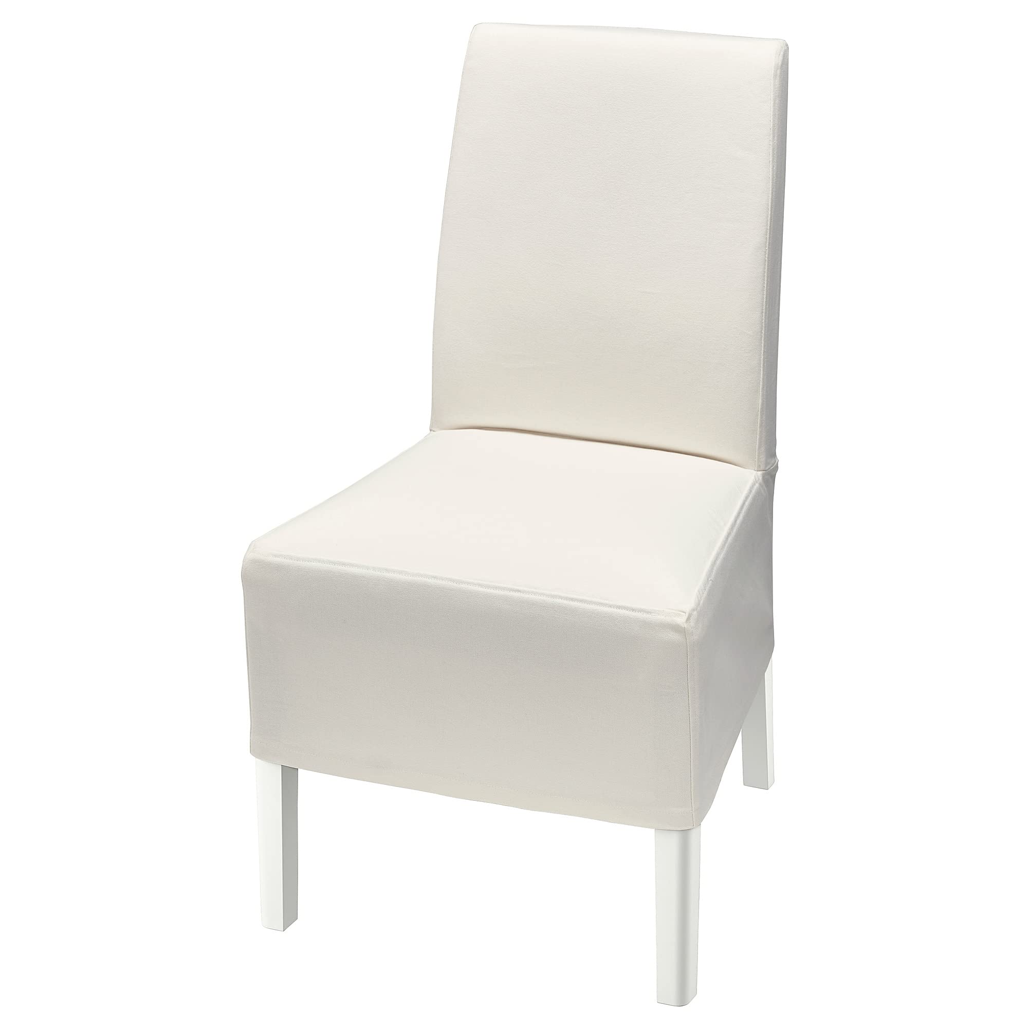 BERGMUND Chaise avec housse moyenne longue blanc inseros pour salle à manger