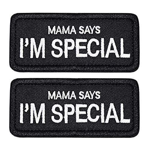 Mama Says I'm Special Tactical Morale - Parche bordado militar con gancho y lazo para hombres, niños y mascotas Cover