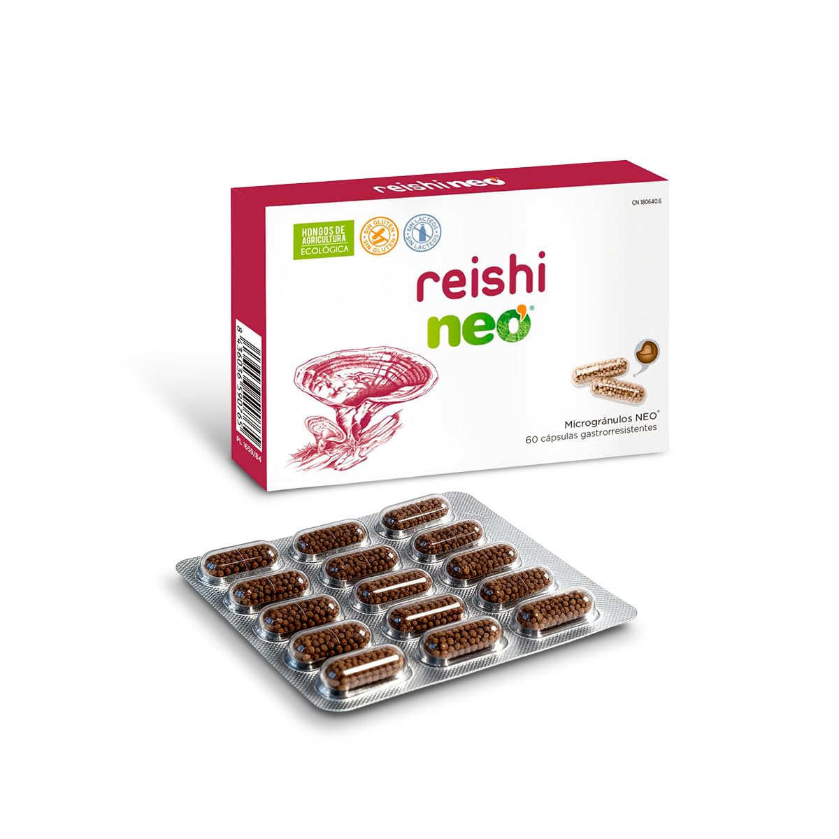 MICO NEO | Complemento Alimenticio 60 Cápsulas | Para Aumentar las Defensas y Proporcionar Energía Diaria | A Base de Reishi Camu-Camu y Vitamina C | Apto para Vegetarianos | Tomar 1 o 2 al día
