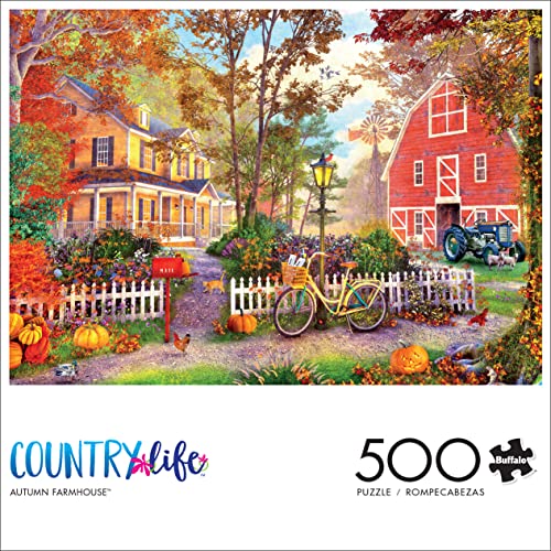 Buffalo Games - Dominic Davison - Autumn Farmhouse - 500 Piece Jigsaw Puzzle for Adults -Challenging Puzzle Perfect for Game Nights - Finished Size is 21.25 x 15.00 - Image 3