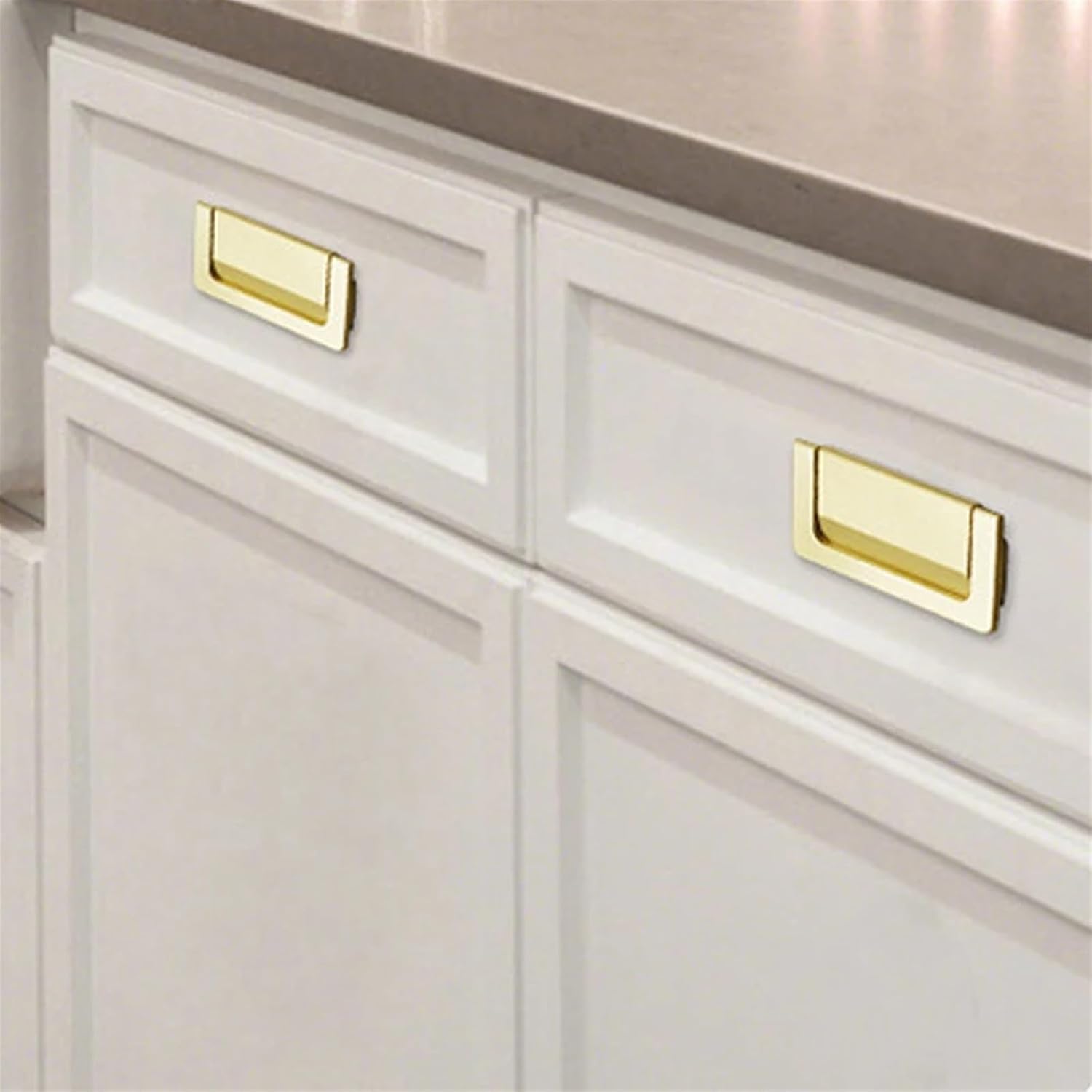 Zinc Alloy Furniture Handle 64/96mm Home Improvement Hidden Cabinet Pulls Wardrobe Dresser Drawer Door Knobs Hardware Handle 1Pcs (Color : 01-96mm Size as Shown in Figure 2)