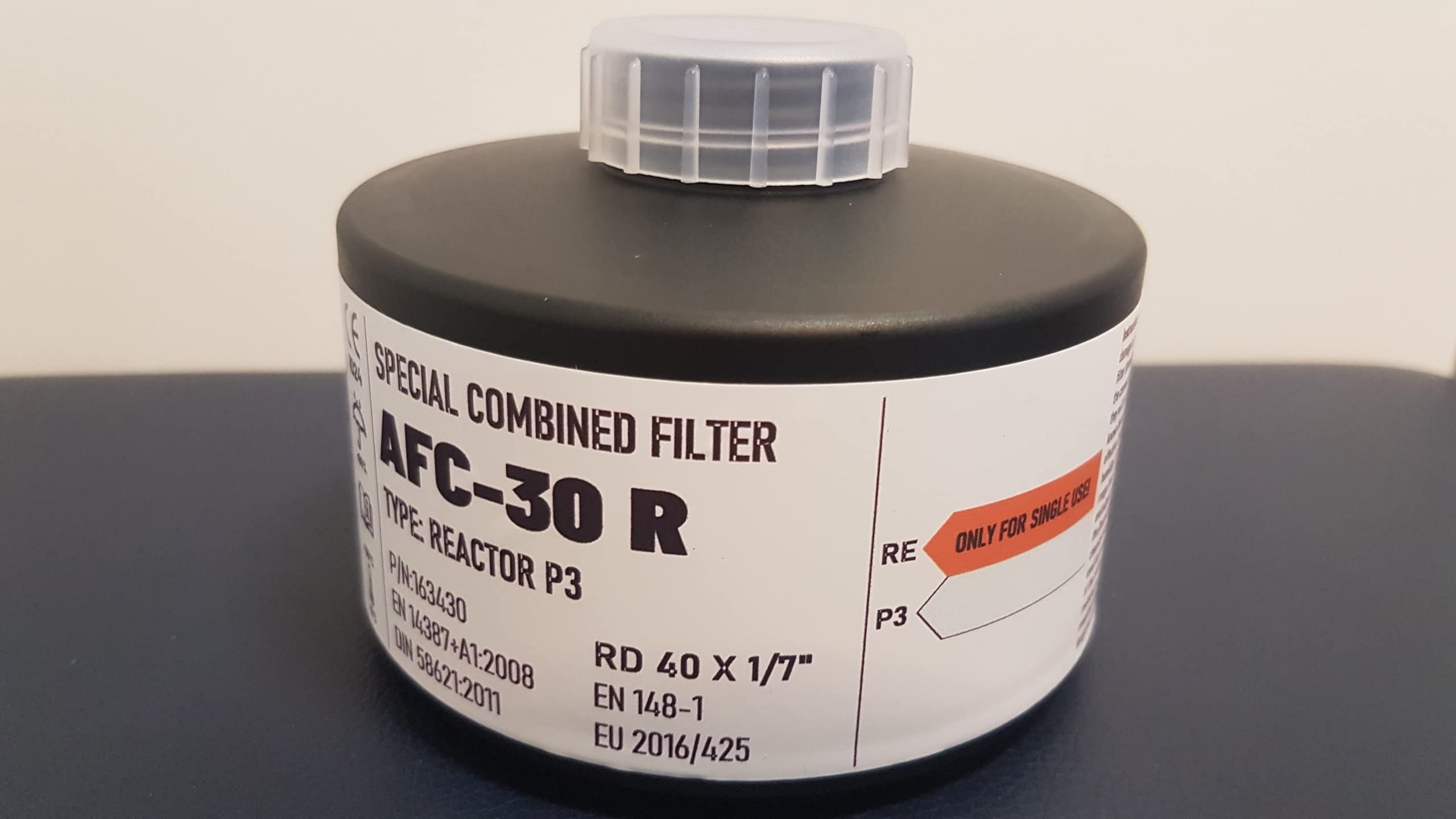 AVEC - Filtro de protección contra partículas, radioa. metilioduro y yodo 129 y yodo 131