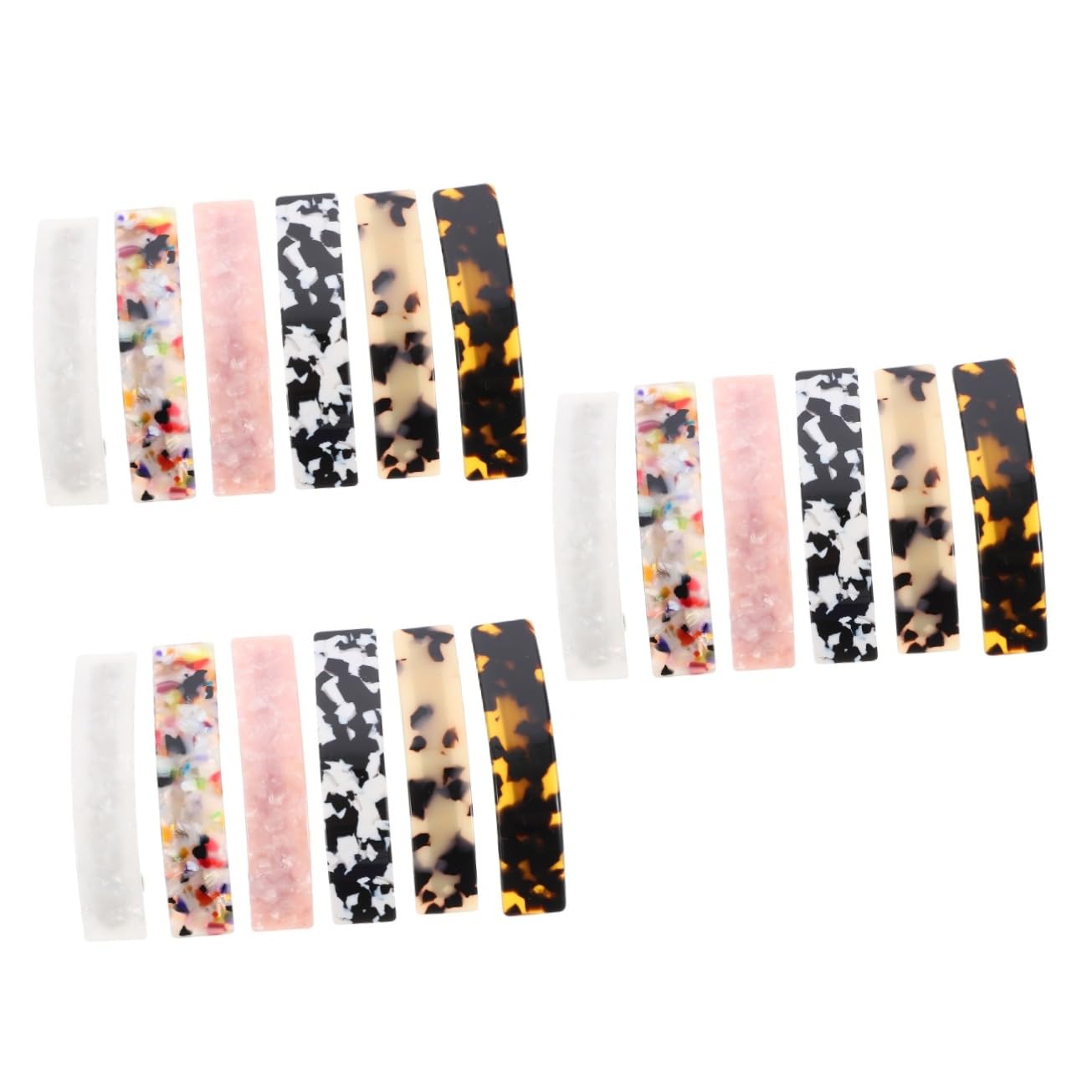 MAGICLULU 18 Piezas horquilla pinza para el cabello con resorte de resina pinzas para el cabello para mujeres hair clips orquillas pasadores de pelo pasador de pelo pasadores de mujer gracia