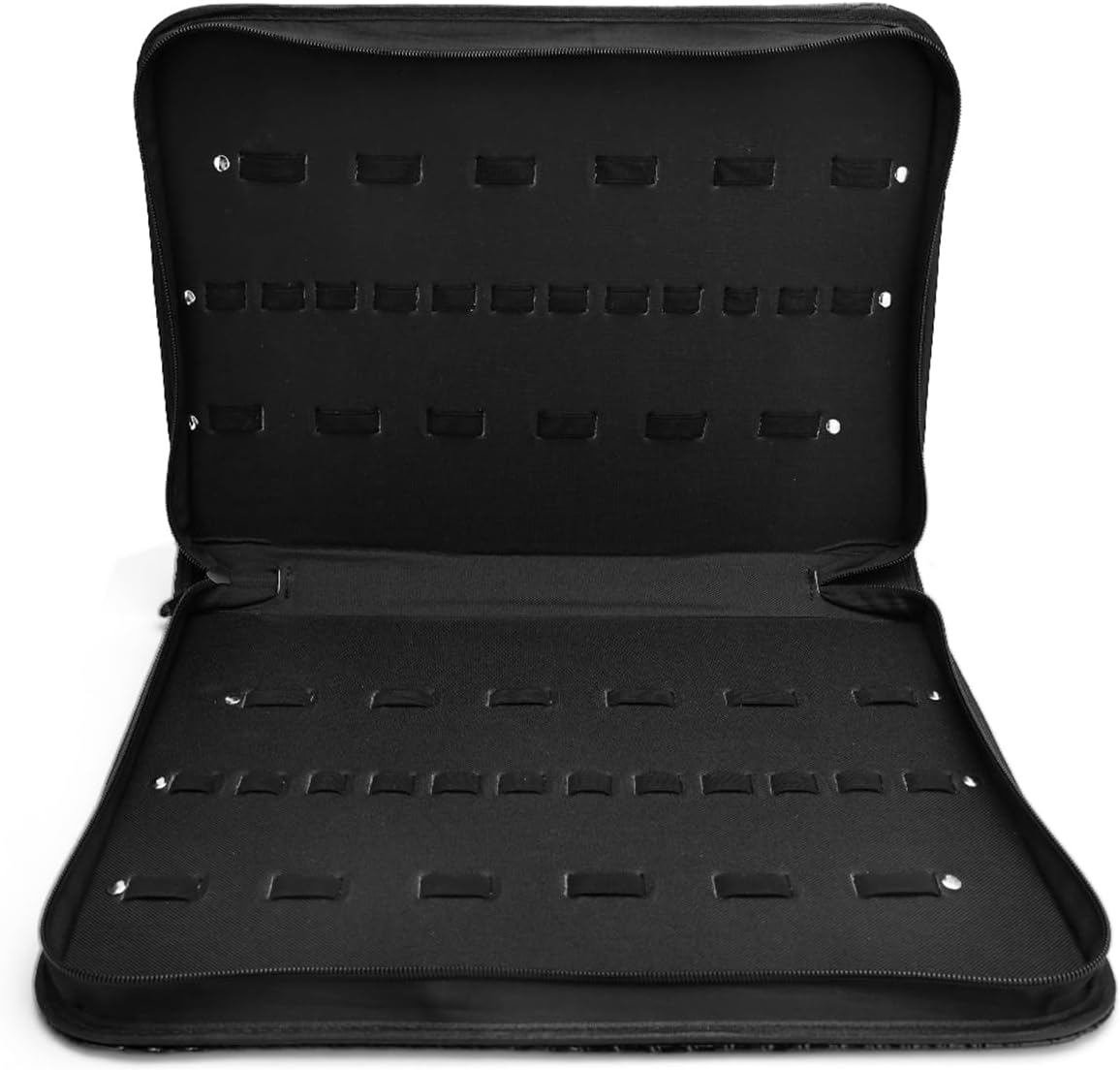 Hair Cutting Shear Cases Hairdresser PU Leather Salon Large Capacity Scissors Box Rack Storage Case Barbershop Styling Tool Extra Large Hanging Travel Toiletry Bag for Women and Men (Corrugated)