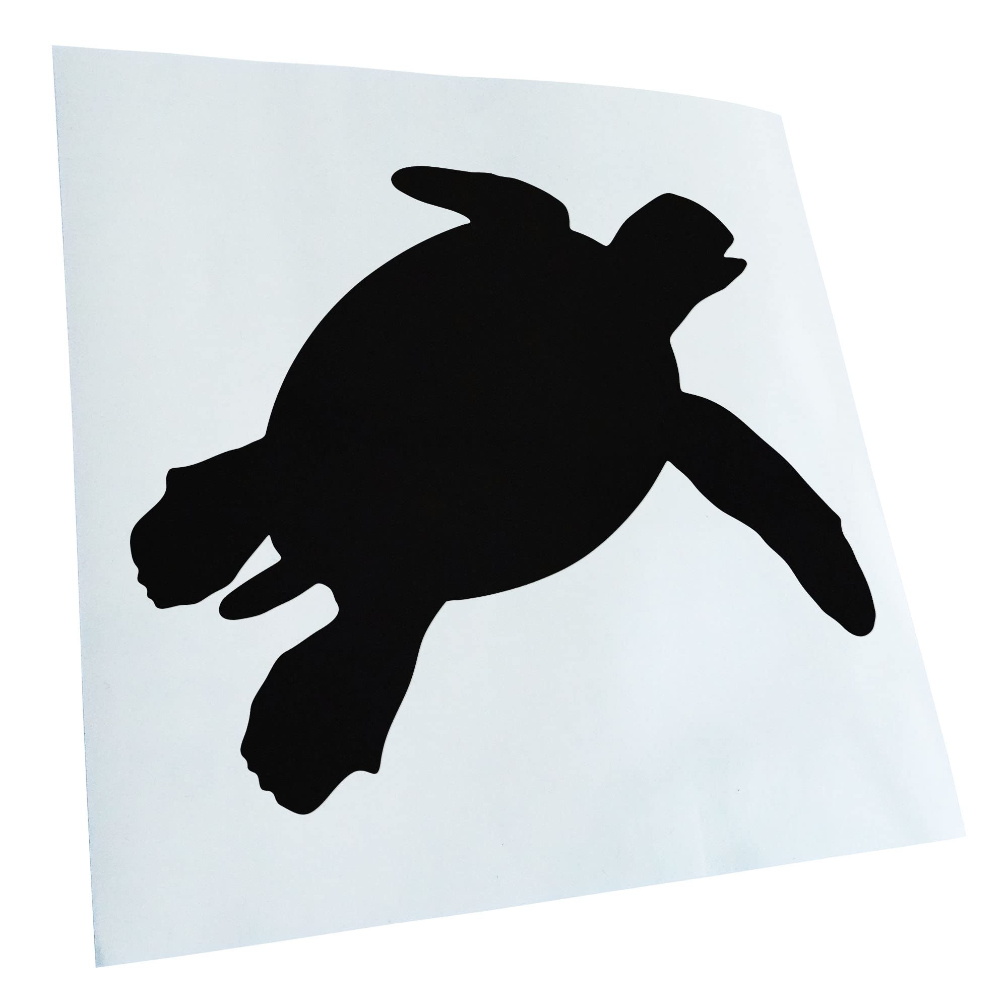 Kiwistar - Car Sticker - Black - 50 x 42 cm Turtle Silhouette Sticker for Car, Laptop, Bicycle, Truck, Motorcycle, Multicoloured JDM Decal Racing