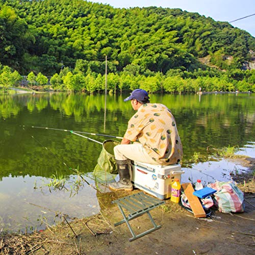 Banquinho dobrável para uso ao ar livre Clispeed, leve, banquinho de pesca, portátil, para acampamen