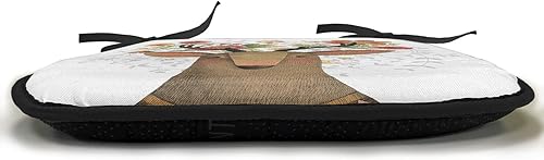 Miniatura 9 de Lunarable Cojín para silla de verano, terraza con piscina y vista al lago desde la casa, balcón, ocio, destino de vacaciones de ensueño, acolchado