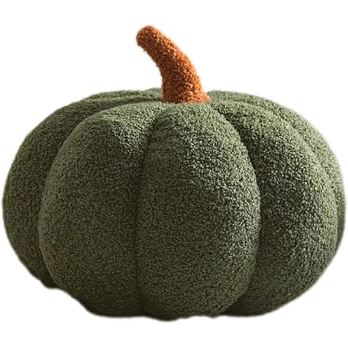 ZLBYXLU カボチャ ぬいぐるみ カボチャ 抱き枕 カボチャ クッション かわいい カボチャ おもちゃ 昼枕 柔らかい 睡眠枕 漫画 クリスマス 女の子 誕生日 プレゼント誕生日のおもちゃ 贈り物 ぬいぐるみ キッズパーティー用品 グリーン (30cm