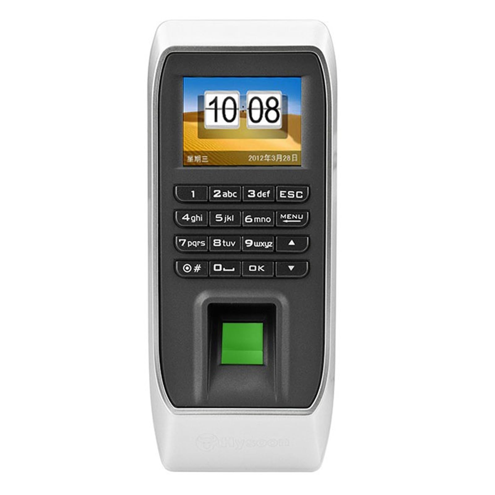 CVFRDD Biometric Fingerprint Time Attendance Clock Recorder Employee Digital Electronic English Reader Machine