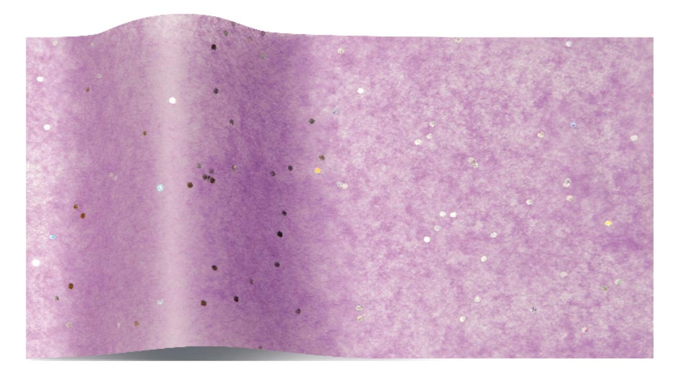10 Gemstone Wrapping Tissue Paper Sheets ~ Luxury Sparkly Glitter GEM 35x45cm (Lilac)