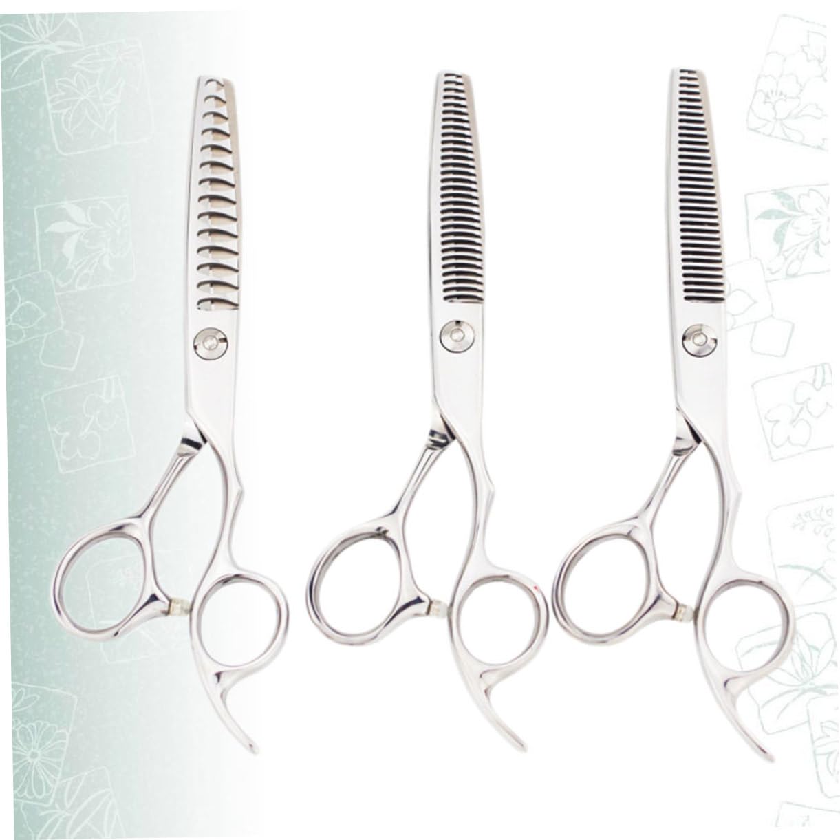 Healvian 3pièces Outil De Coupe Et Coiffage Ciseaux De Cheveux Acier Pour Salon De Coiffure Et Usage Domestique