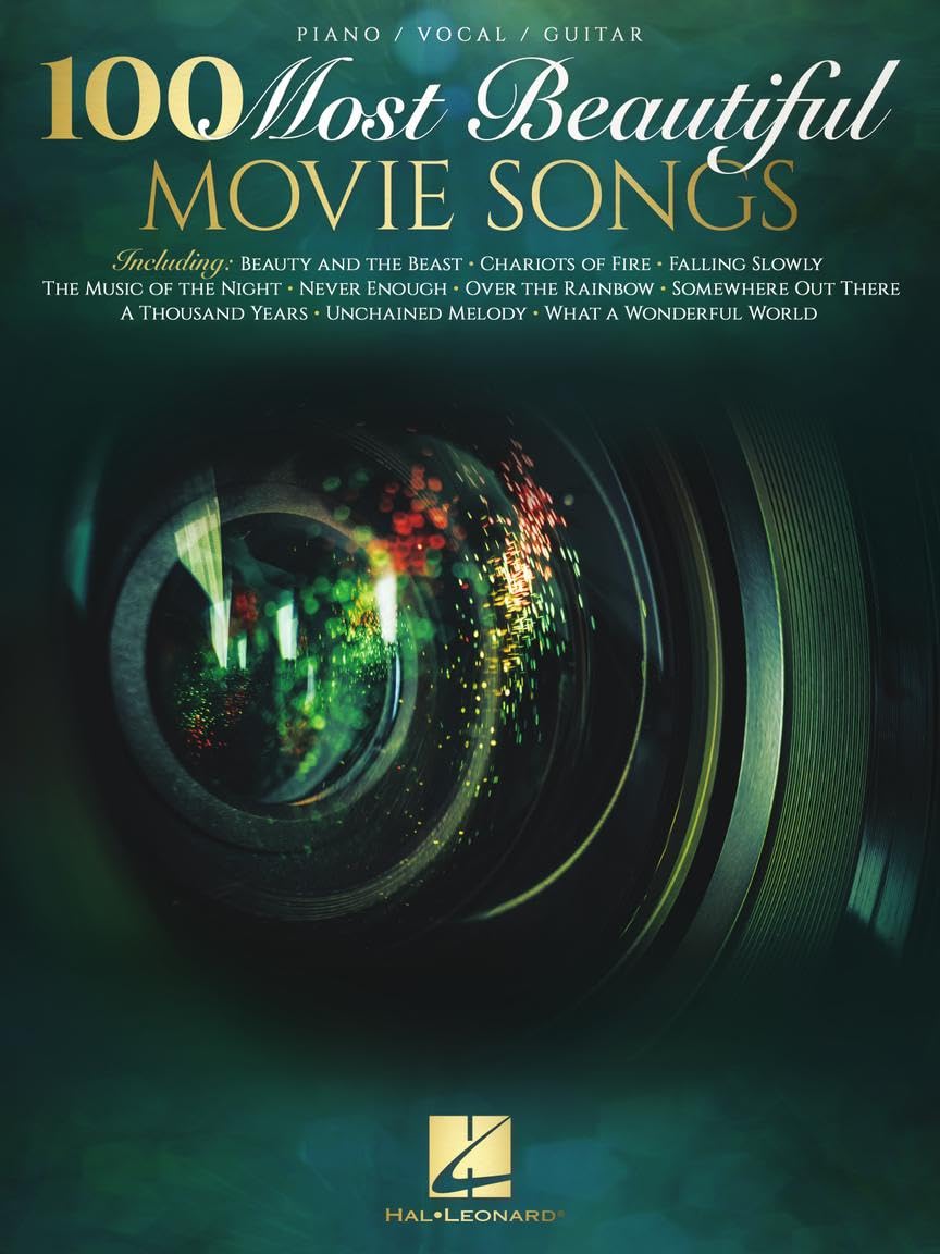 100 Most Beautiful Movie Songs | Piano/Vocal/Guitar Songbook | | Sheet Music for Iconic Film Themes | Easy Arrangements for All Skill Levels | Popular Movie Music