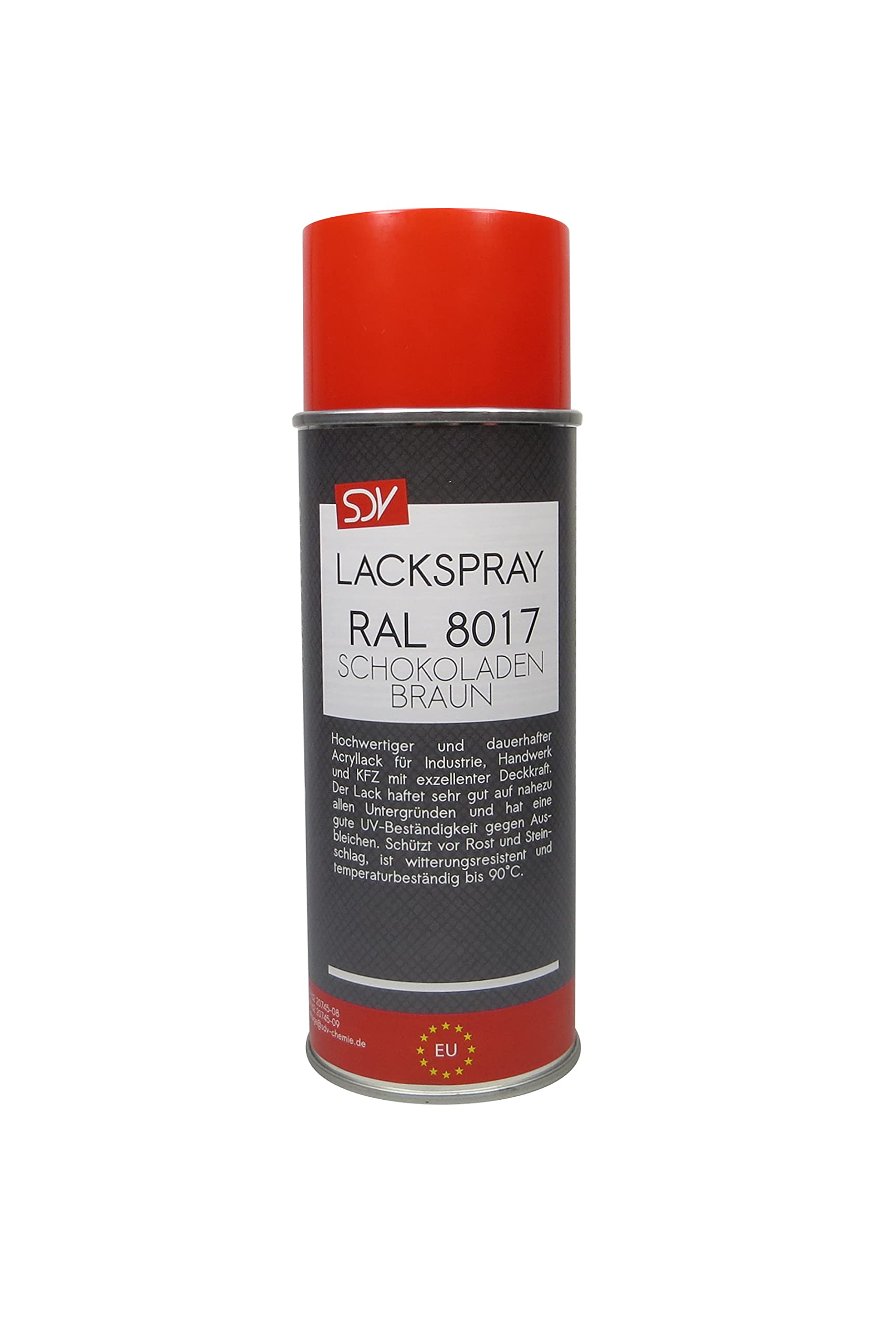 SDV Chemie Lackspray RAL 8017 SCHOKOLADENBRAUN 12x 400ml glänzend Acryllack