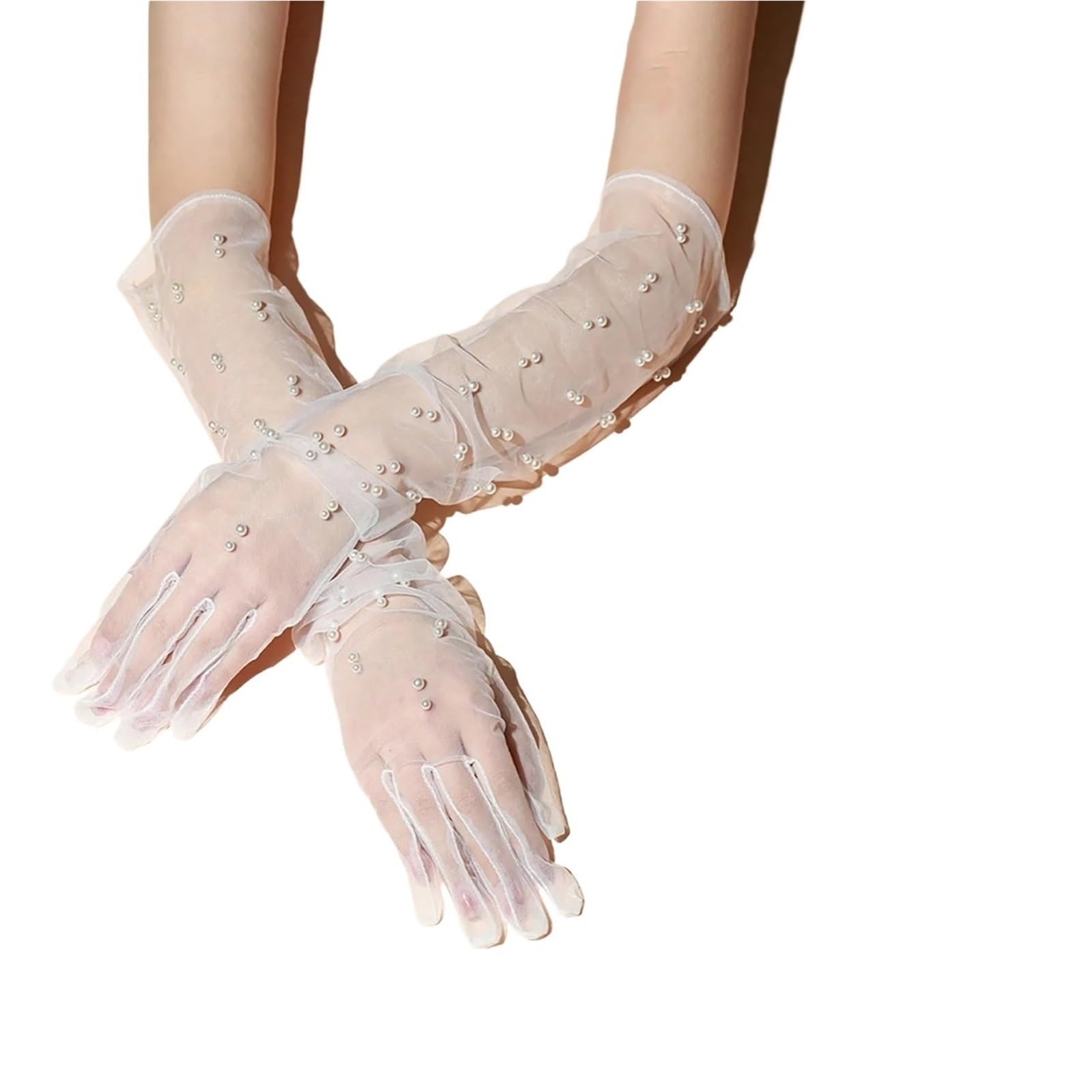 Guantes de satén blanco para novia cortos con lazo accesorios de vestido boda 8