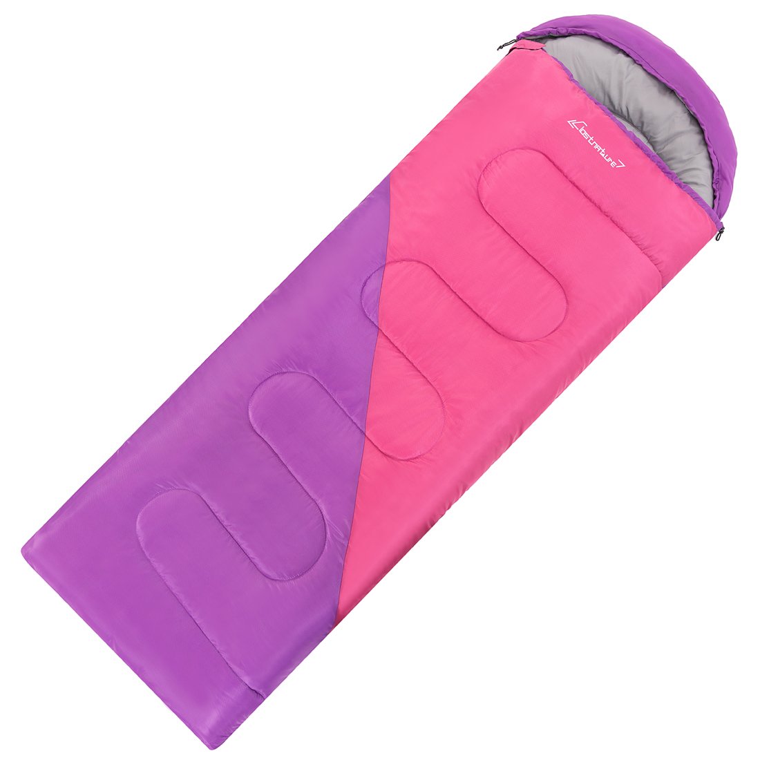 Clostnature Lekki Śpiwór na Kemping - Outdoor Casual Prostokątny Śpiwór z Małym Rozmiarem Opakowania dla Dorosłych, Kobiet, Mężczyzn Piesze Wycieczki, Sport, Alpinizm(Prawy zamek błyskawiczny)