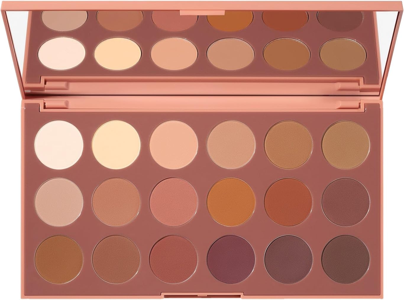 Morphe 18WT Makeup Palette - Matte Essentials Artistry Palette with Warm Toned, All-Matte Shades - Made to Build, Blend & Layer Flawlessly for Everyday, Versatile Makeup Looks (0.68 oz)