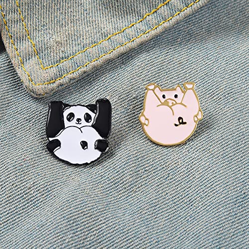 Image of Cute Pins Backpack Pins Alloy Enamel Brooch Cat Funny Cat Brooch Cowboy Badge Pin for Bookbags Clothes /Jackets & Hat Decoration