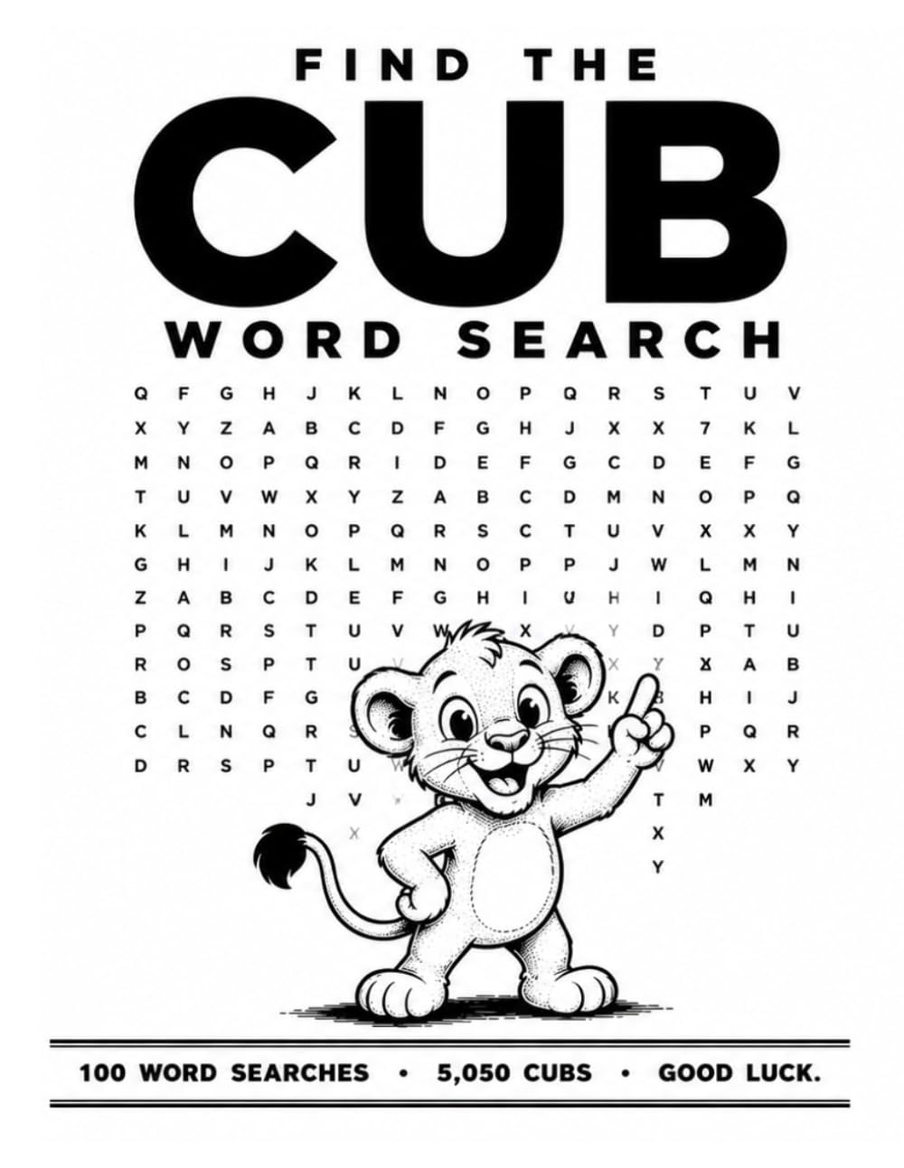Find the CUB Word Search: 100 Impossible Word Search Puzzles - Will You Find All 5,050 Cubs?